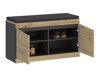 Schuhschrank Ontario 146 (Artisan Eichenholzoptik + Anthrazit)
