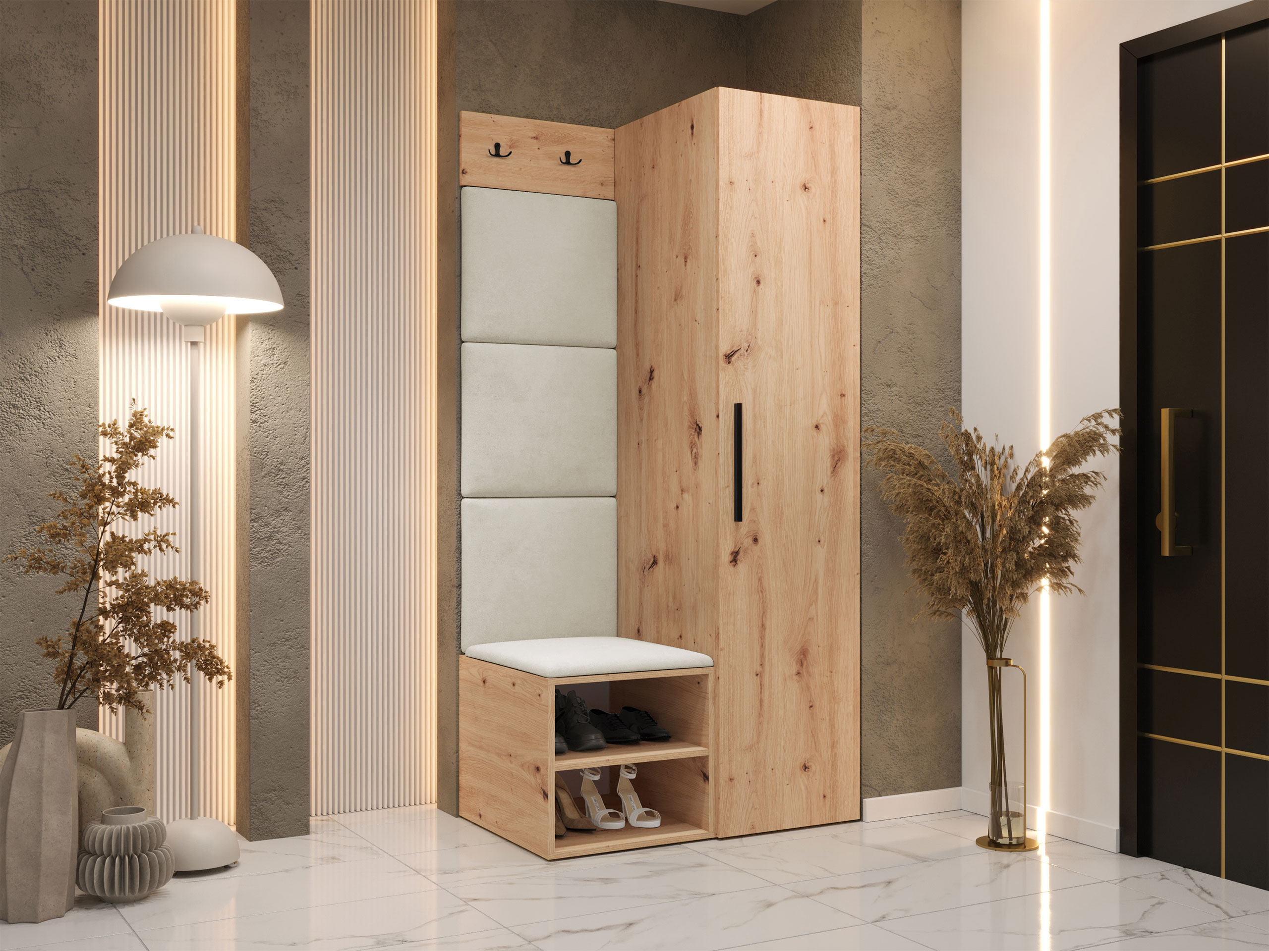 Flurgarnitur Hartford 524 (Artisan Eichenholzoptik)