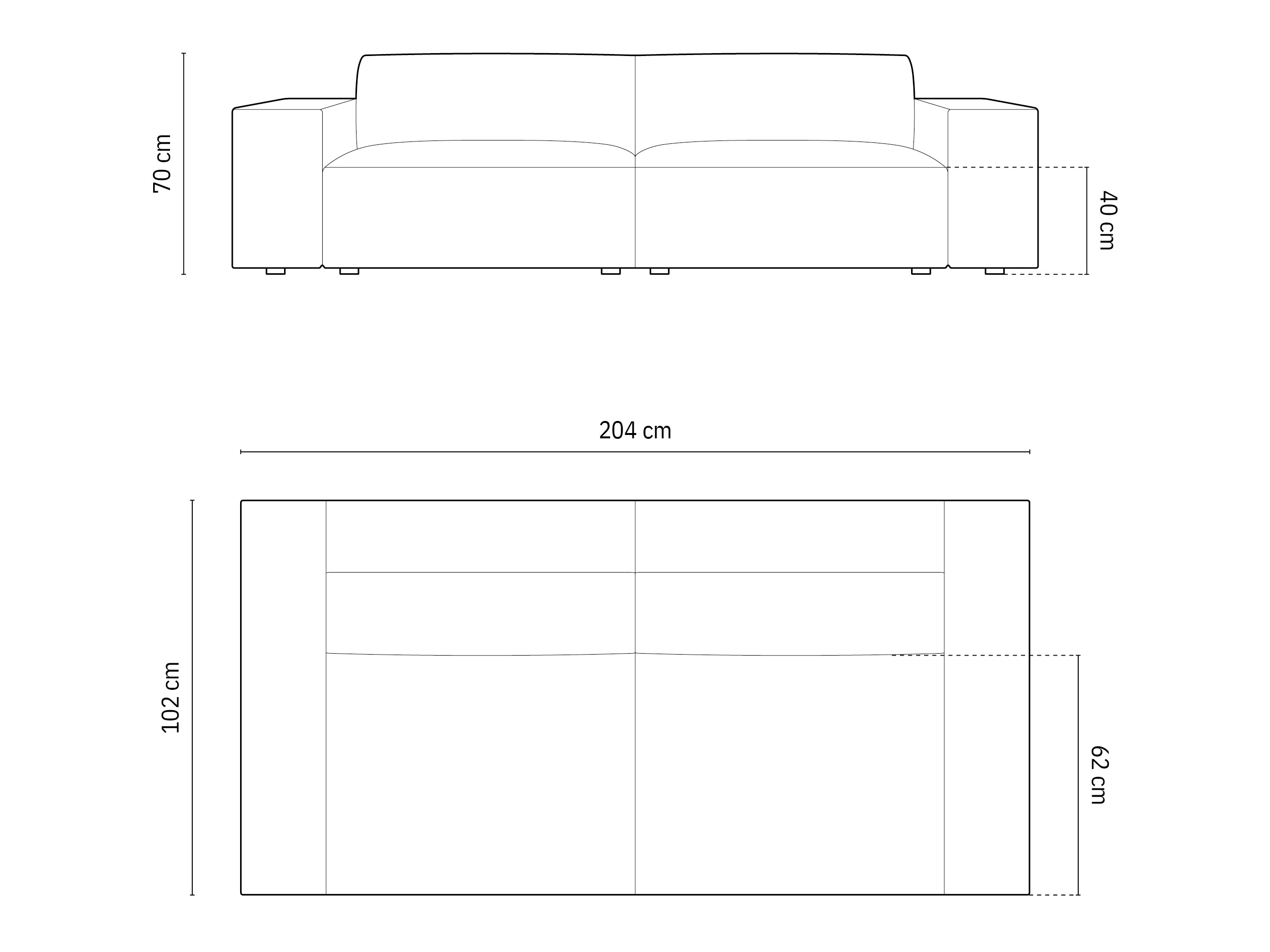 Sofa Lomcalu 107 (Bluvel 22)