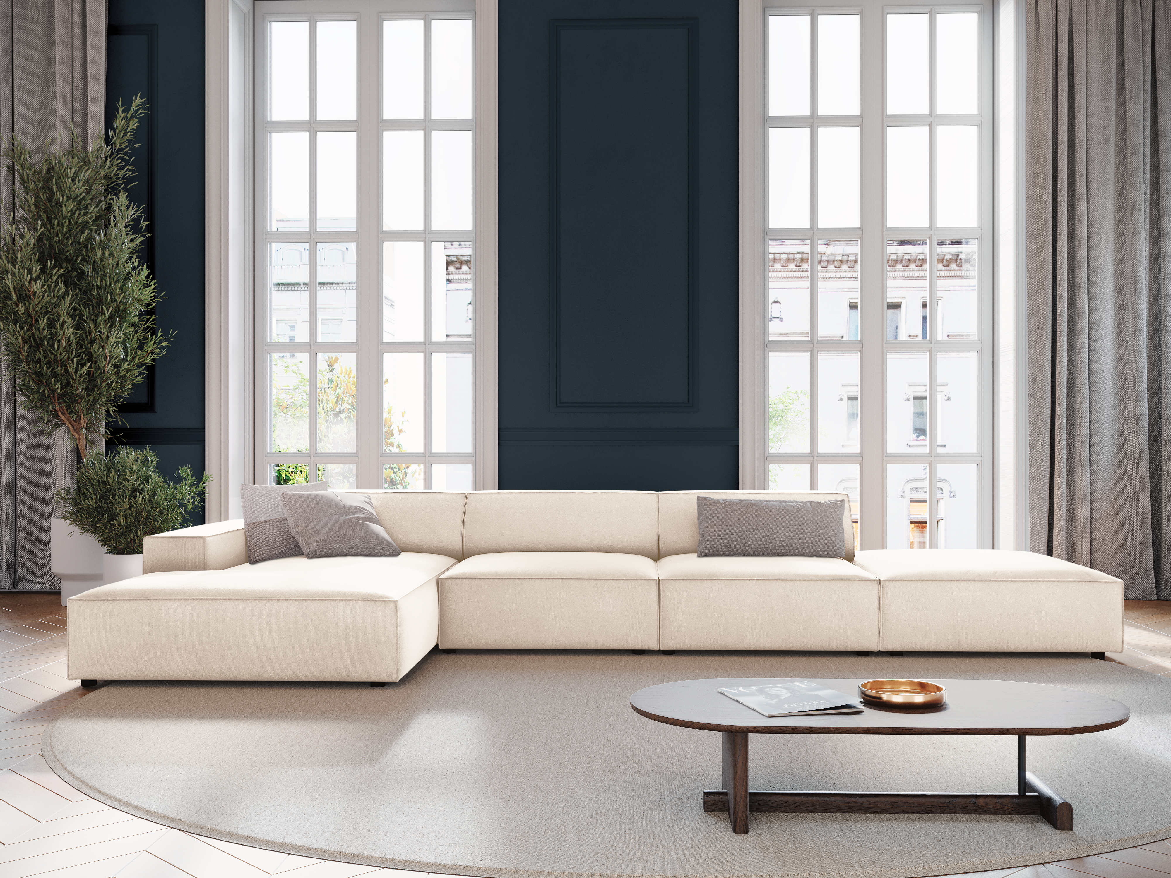 Modulares Ecksofa Lomcalu 109 (Bluvel 22)