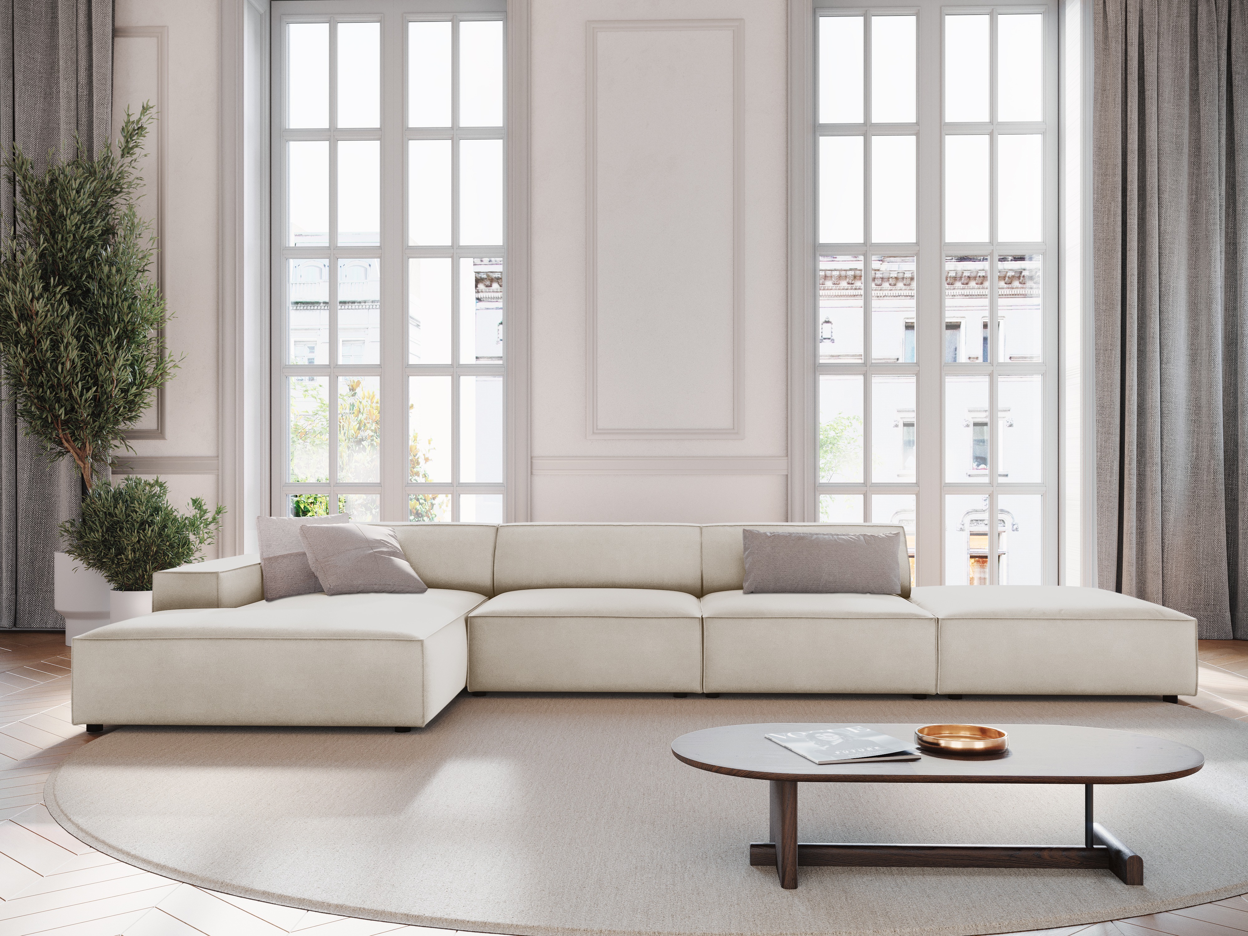 Modulares Ecksofa Lomcalu 109 (Bluvel 30)