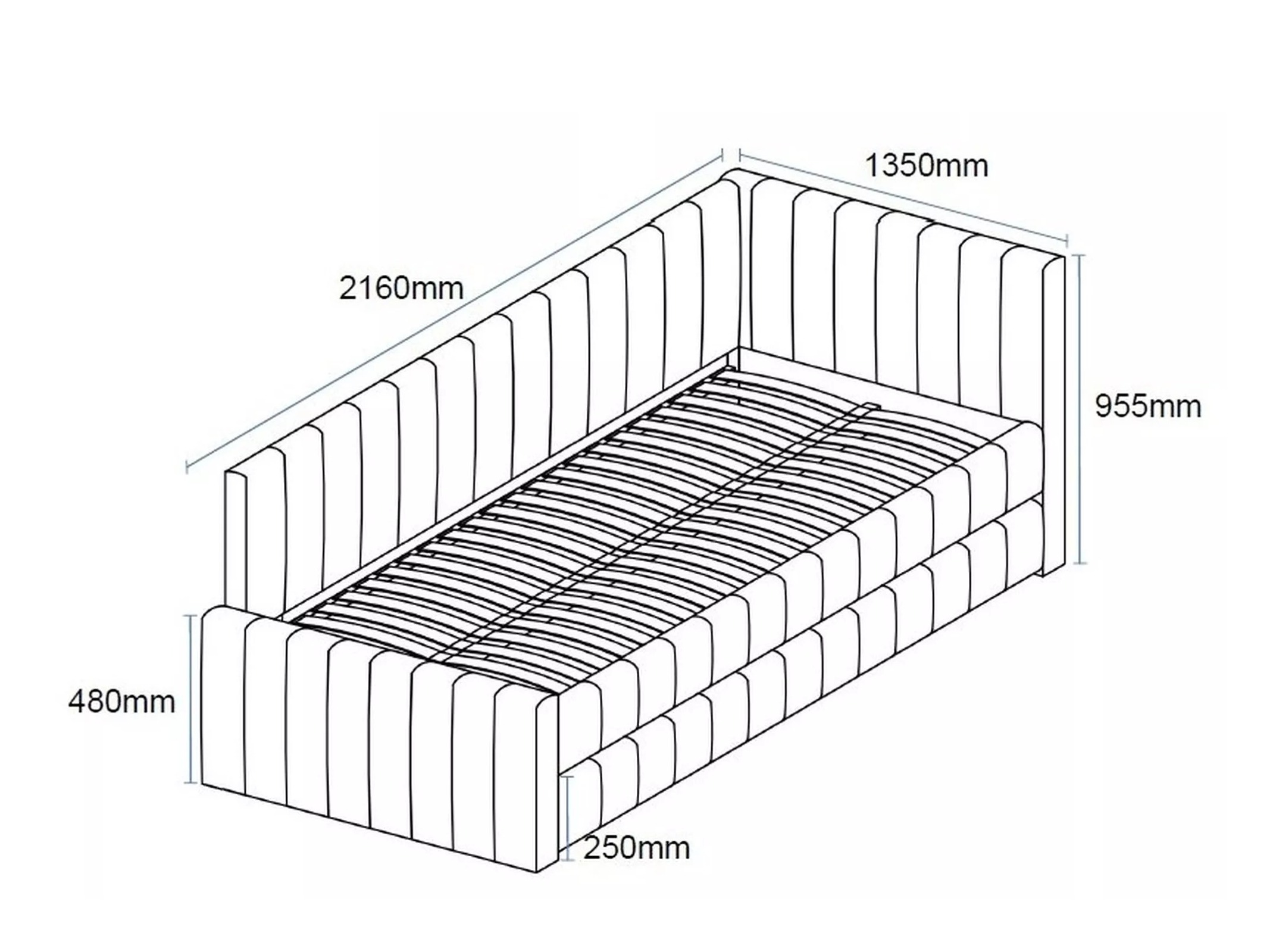Bett Detroit 855 (Bluvel 14)