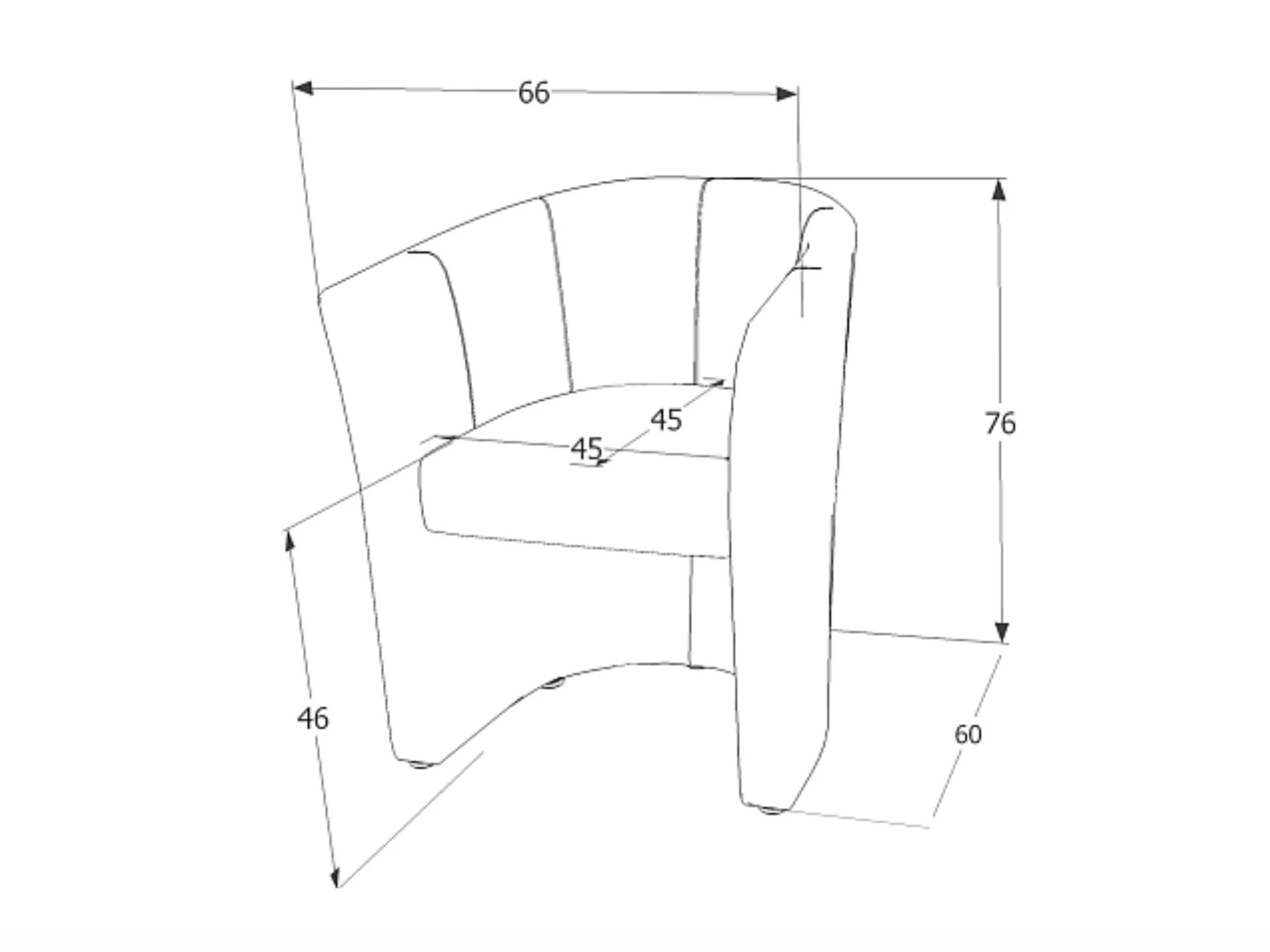 Sessel Detroit 854 (Rot)