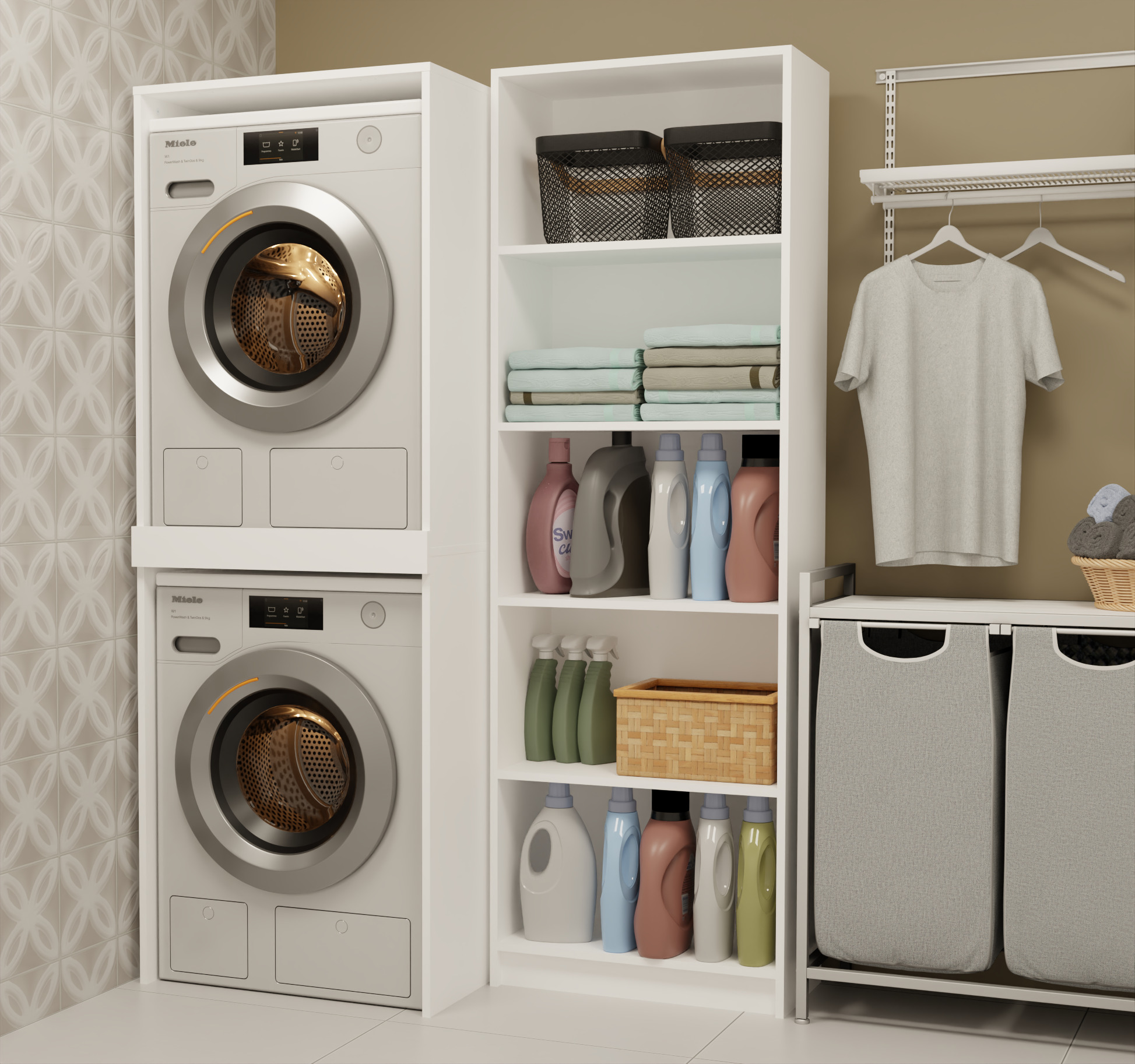 Badezimmer-Regal Balelbo 108 (Weiß)