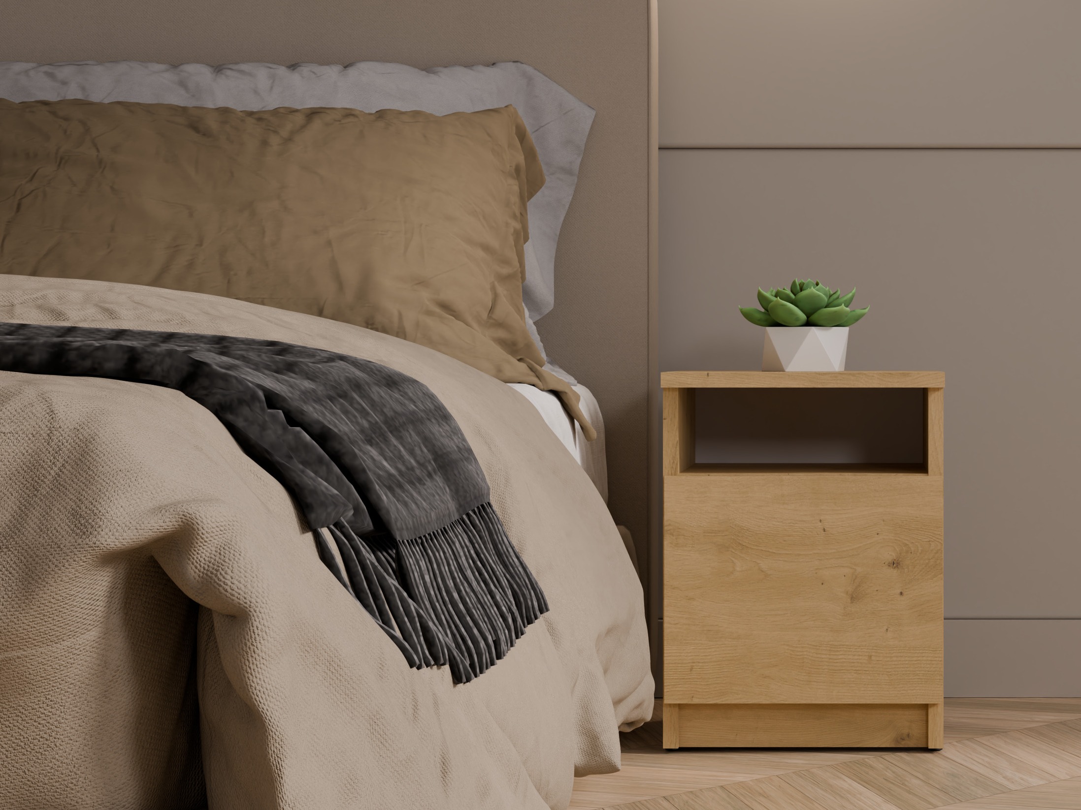 Nachttisch Mandeville 305 (Artisan Eichenholzoptik)