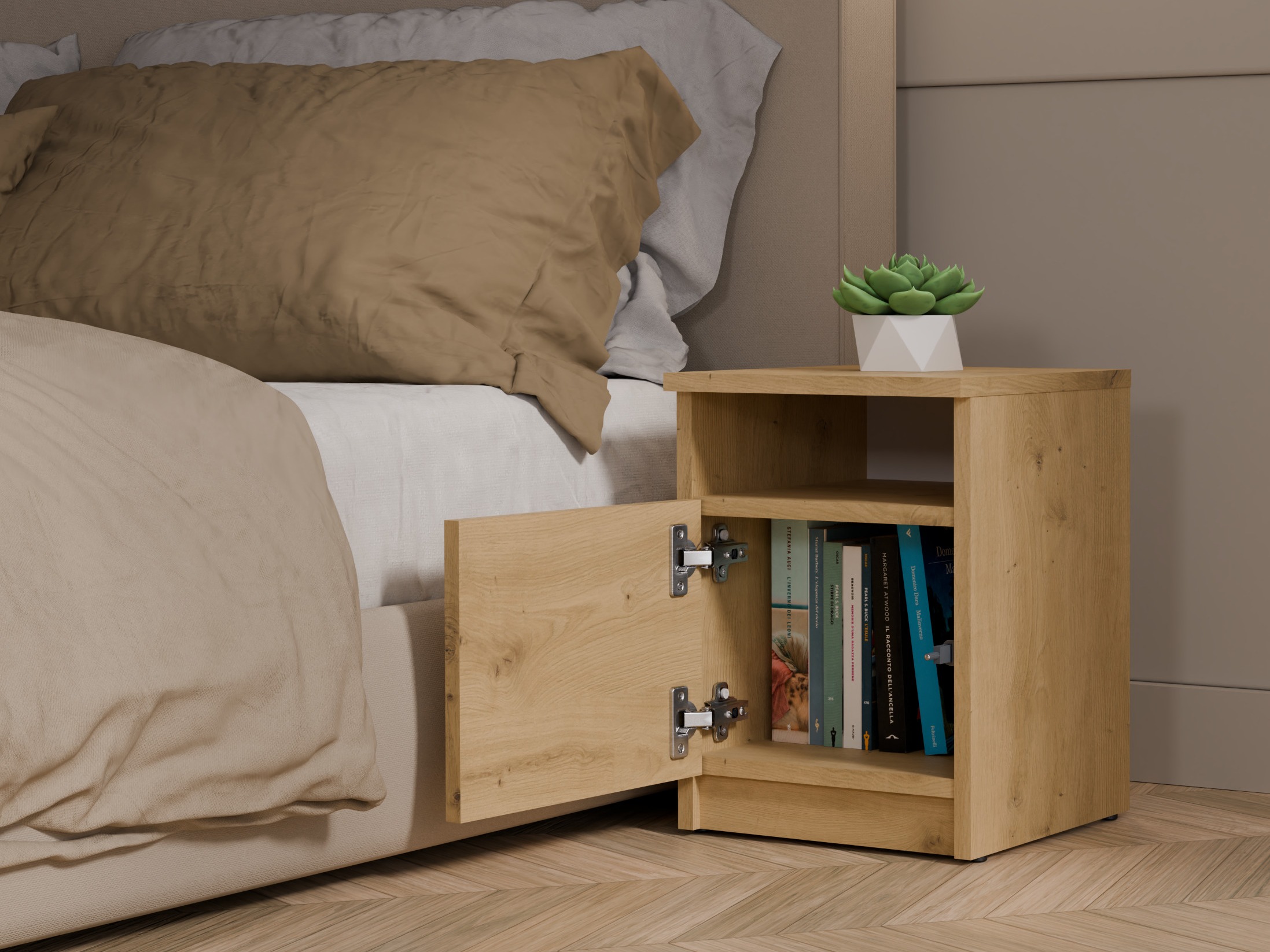 Nachttisch Mandeville 305 (Artisan Eichenholzoptik)