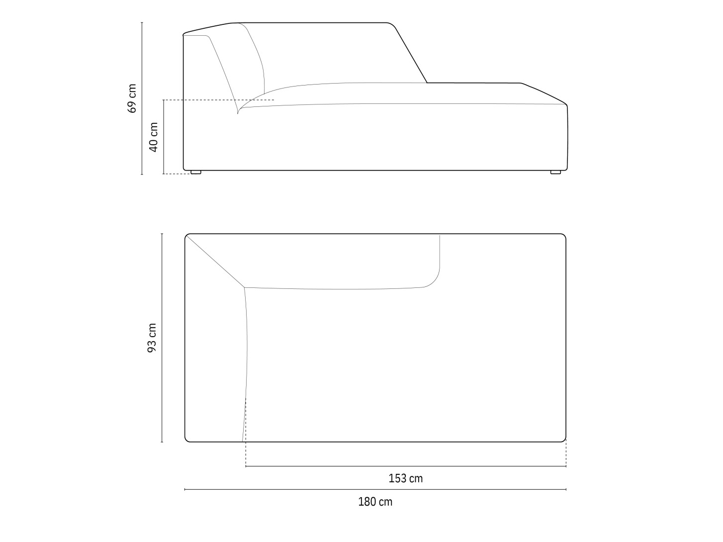 Chaiselongue Vermaru 106 (Ottawa 8)