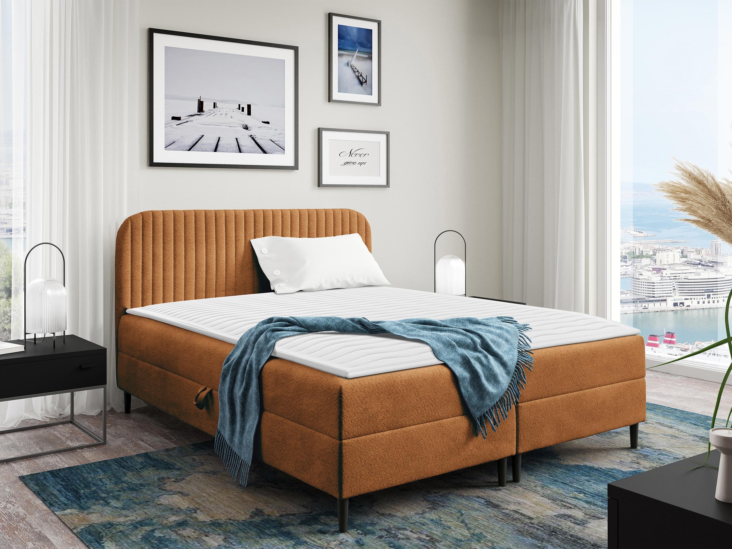 Boxspringbett Baltimore 200 (Coral 35)