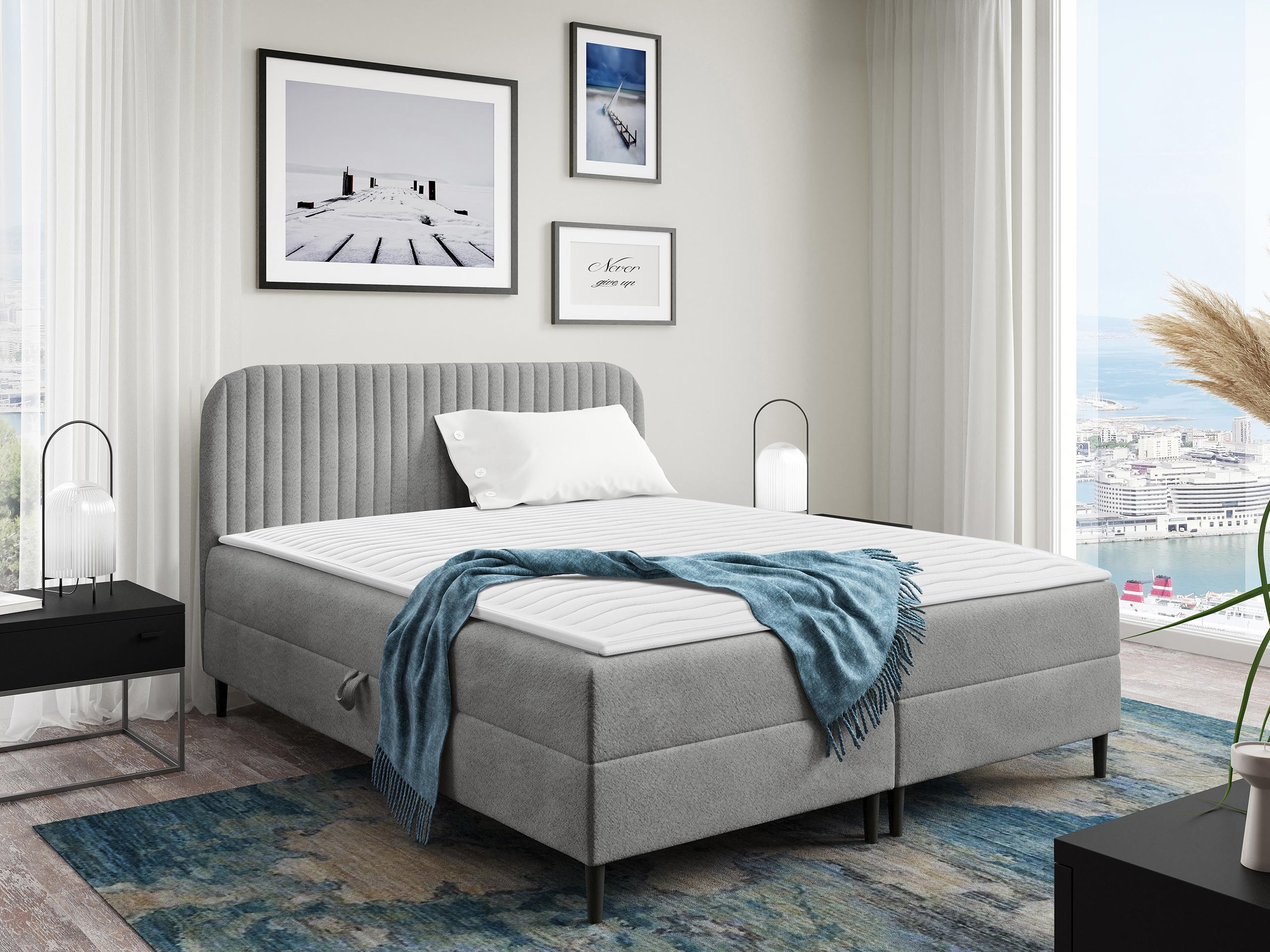 Boxspringbett Baltimore 200 (Coral 75)