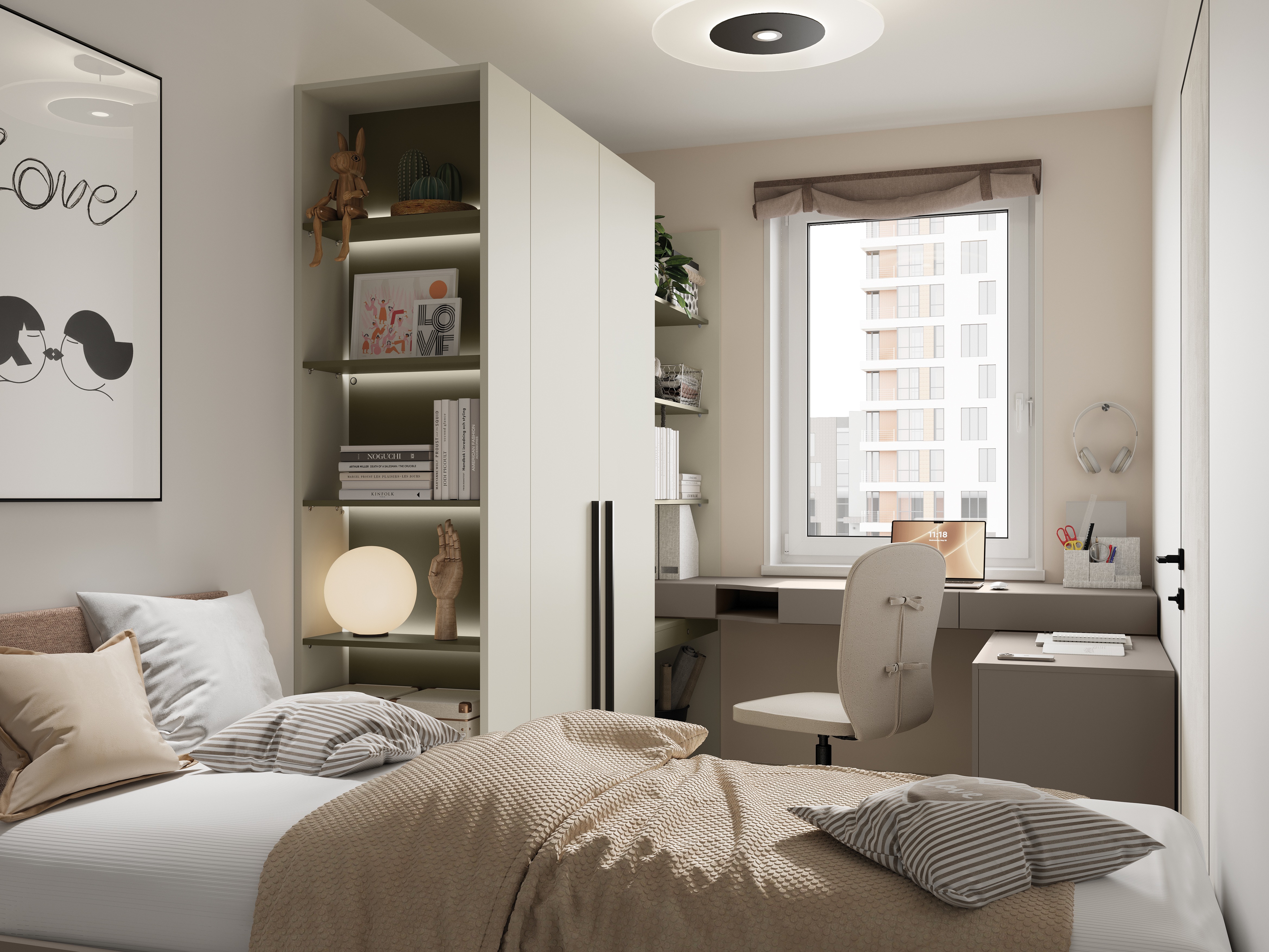 Regal Evareve 104 (Grün + Hellbraun)