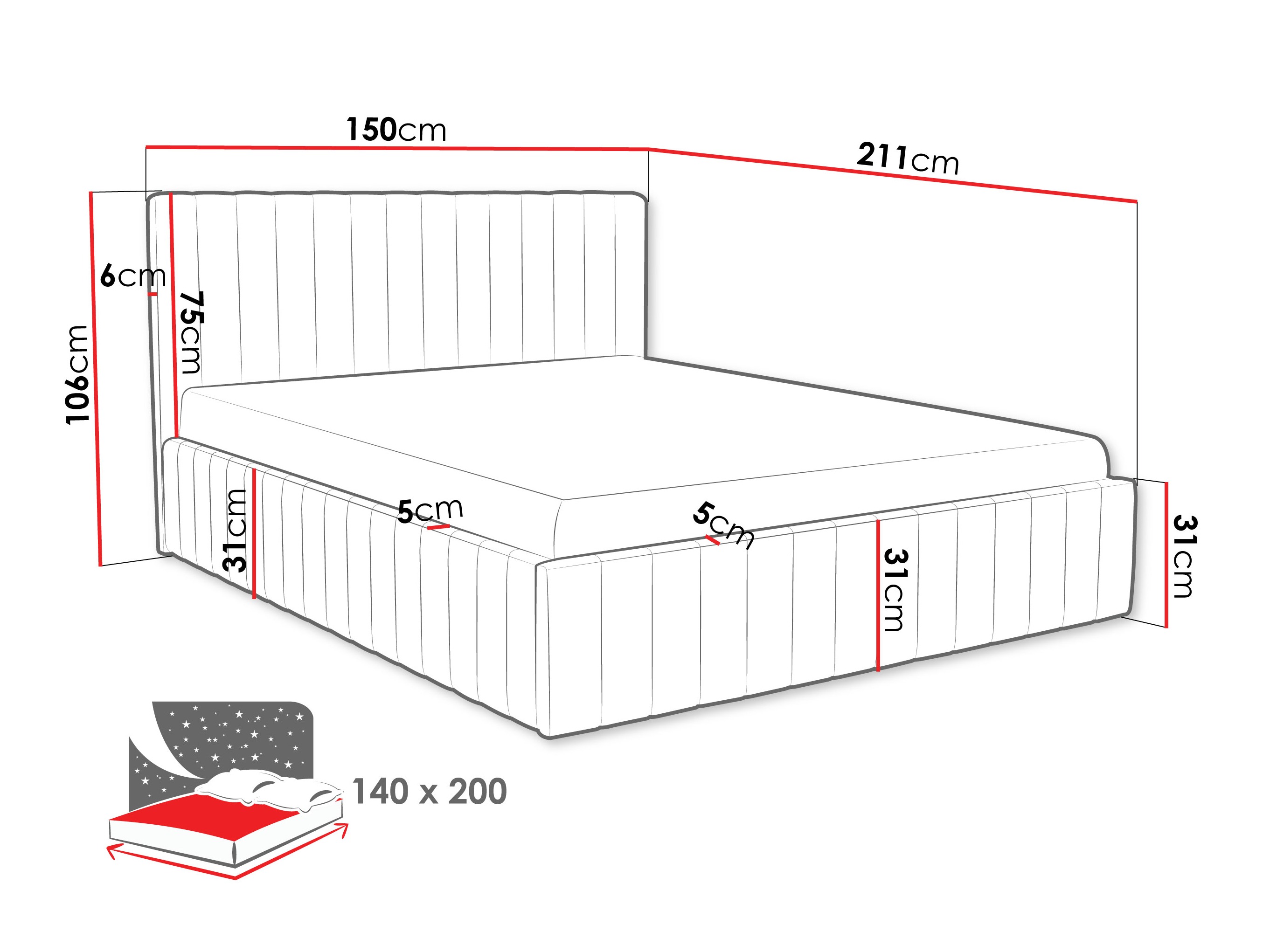 Bett Baltimore 202 (Fresh 4)