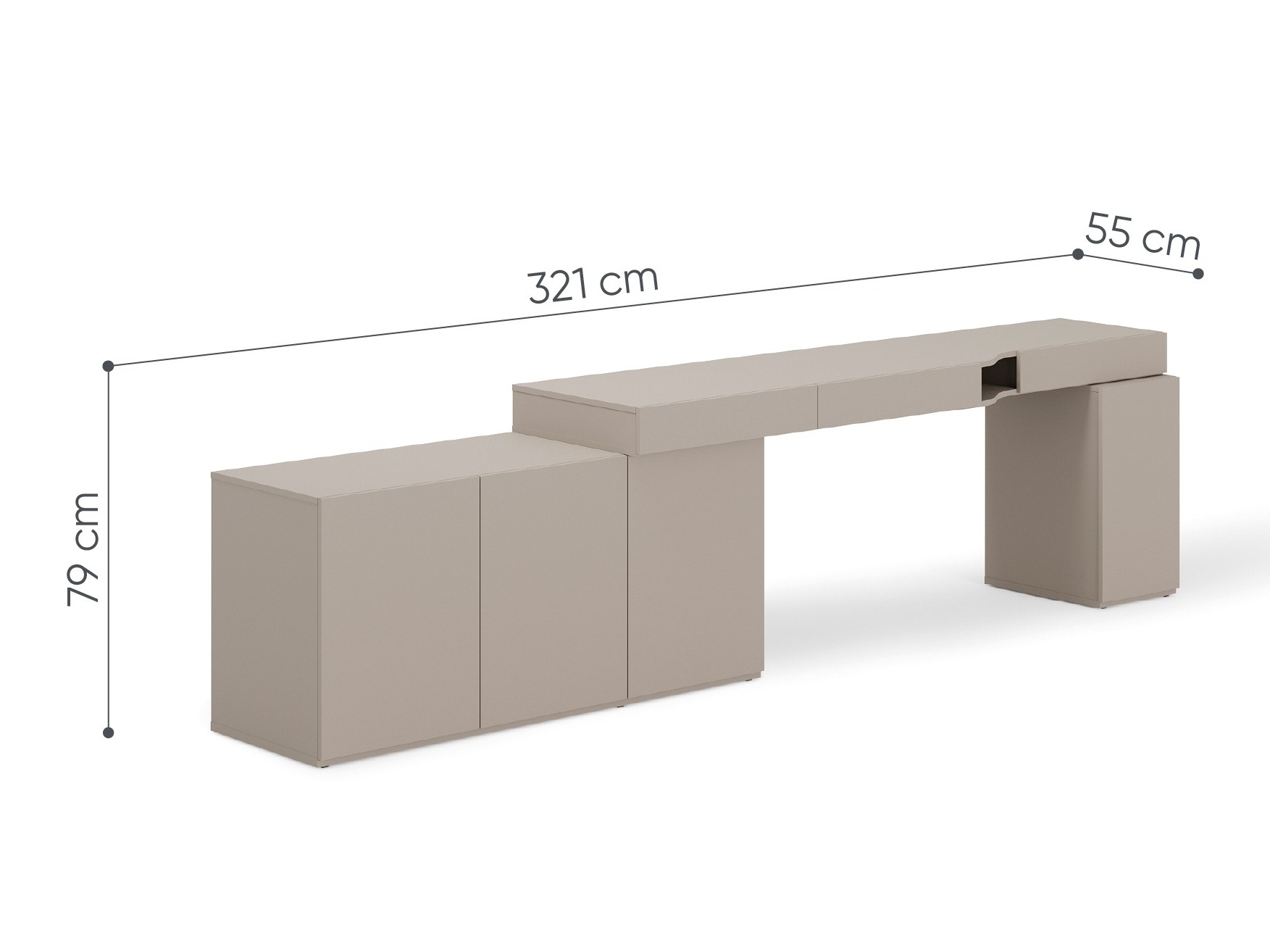 Bürotisch Evareve 114 (Links)