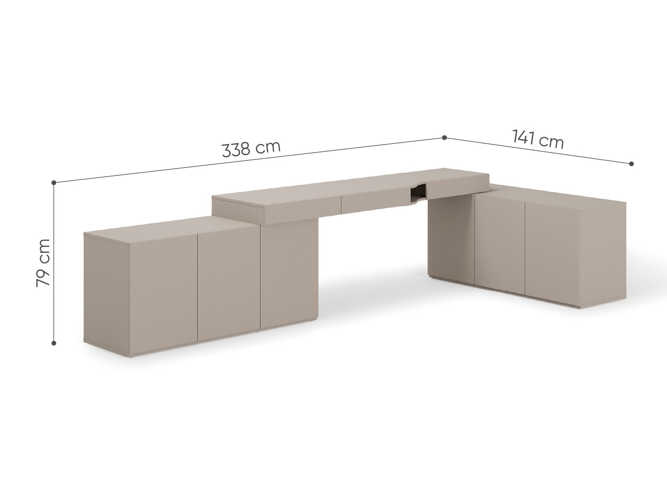 Eckschreibtisch Evareve 115 (Links)