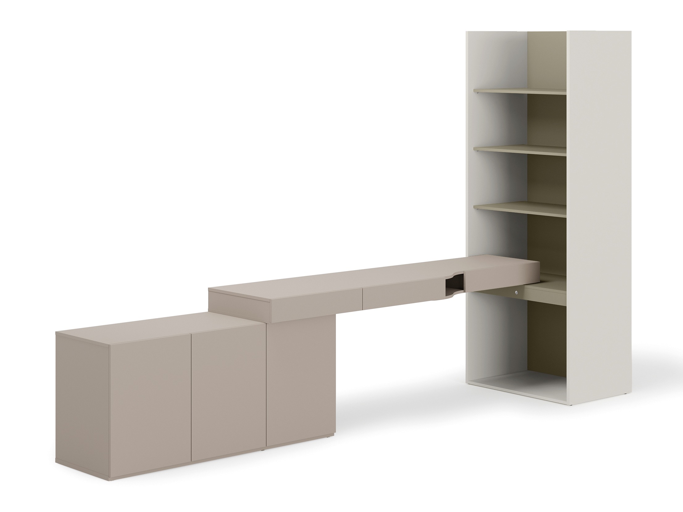 Heimbüro-Set Evareve 118 (Grau + Grün)