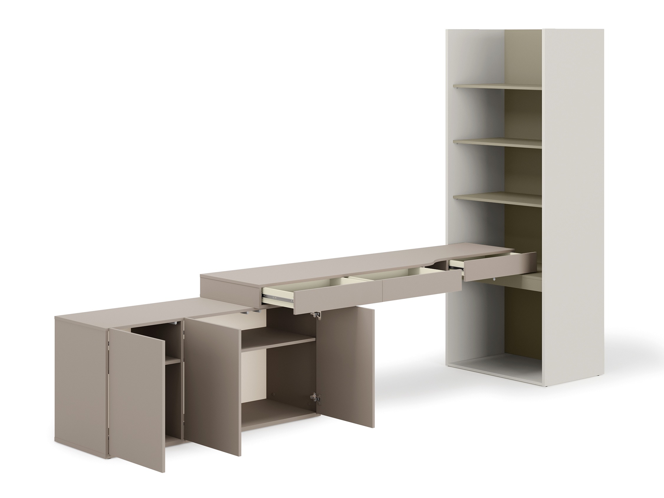 Heimbüro-Set Evareve 118 (Grau + Grün)