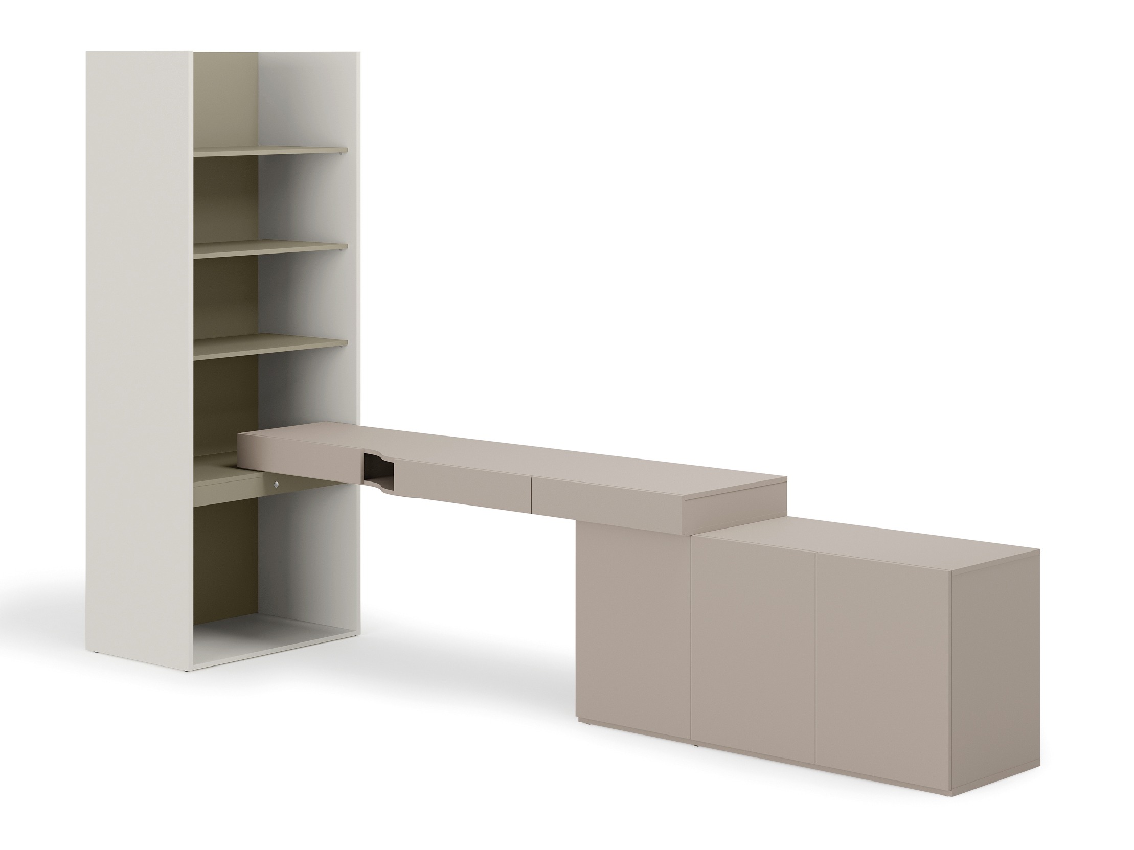 Heimbüro-Set Evareve 118 (Grau + Grün)