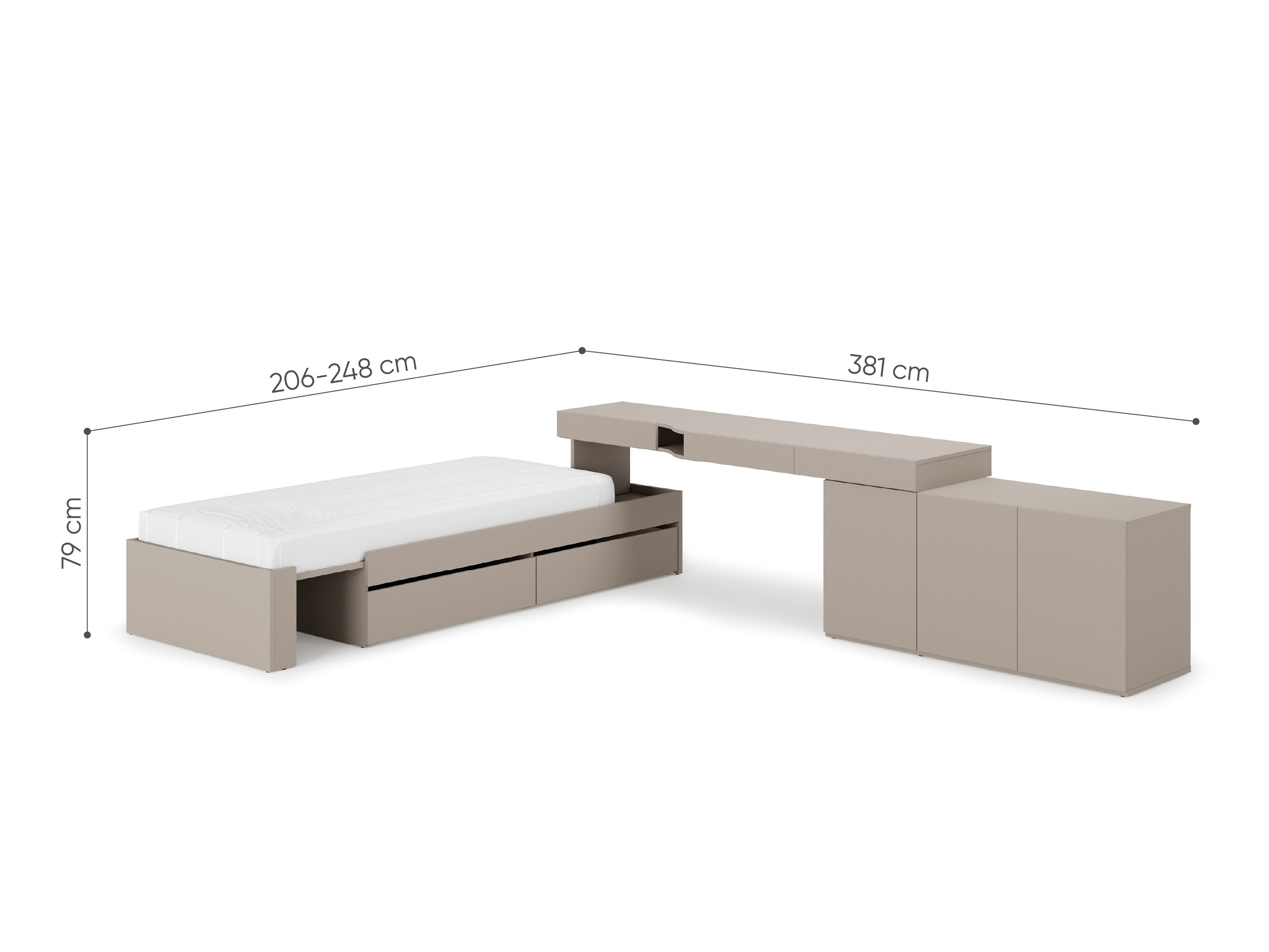 Möbel-Set Evareve 113 (Rechts)