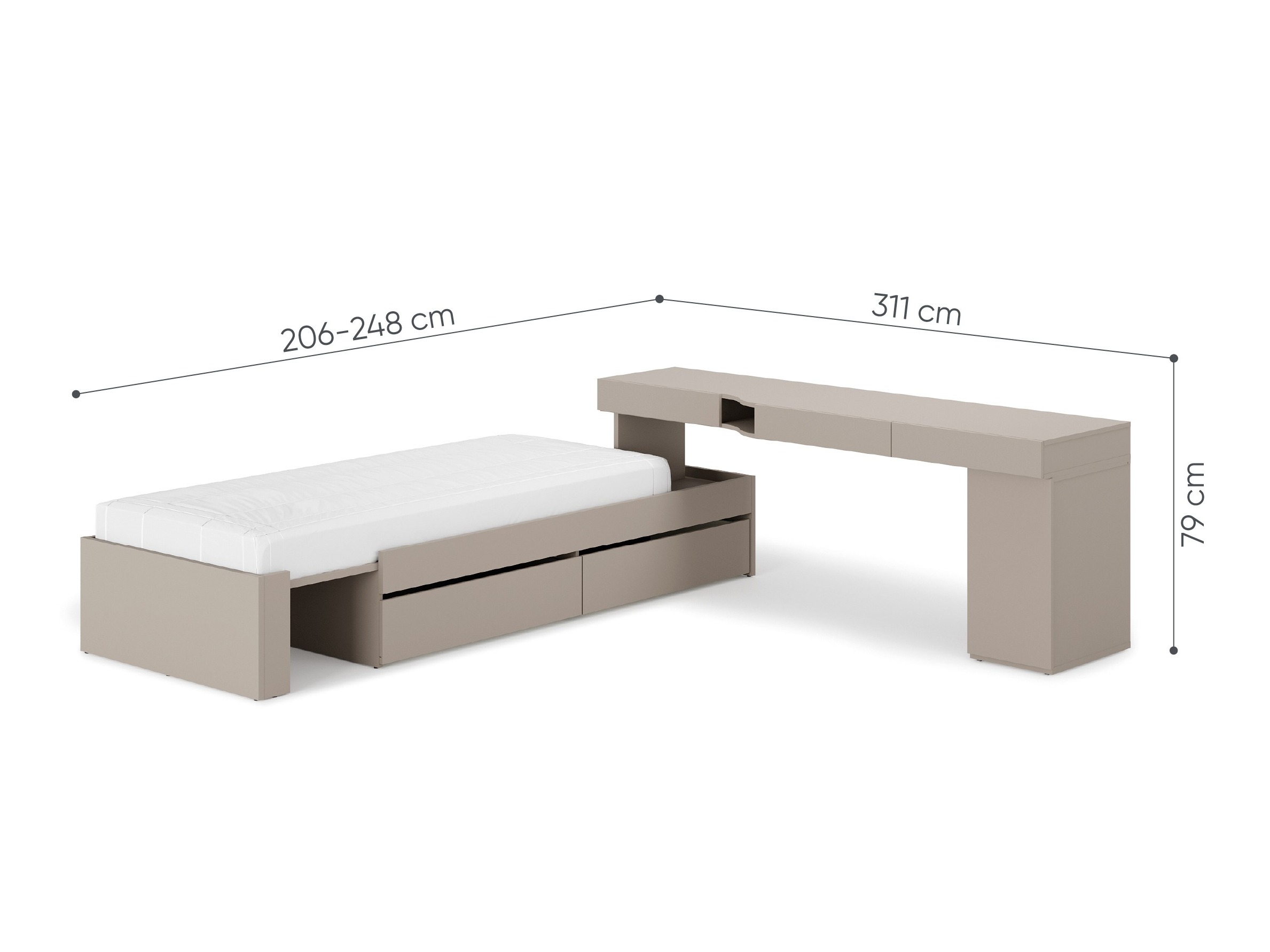 Möbel-Set Evareve 116 (Rechts)