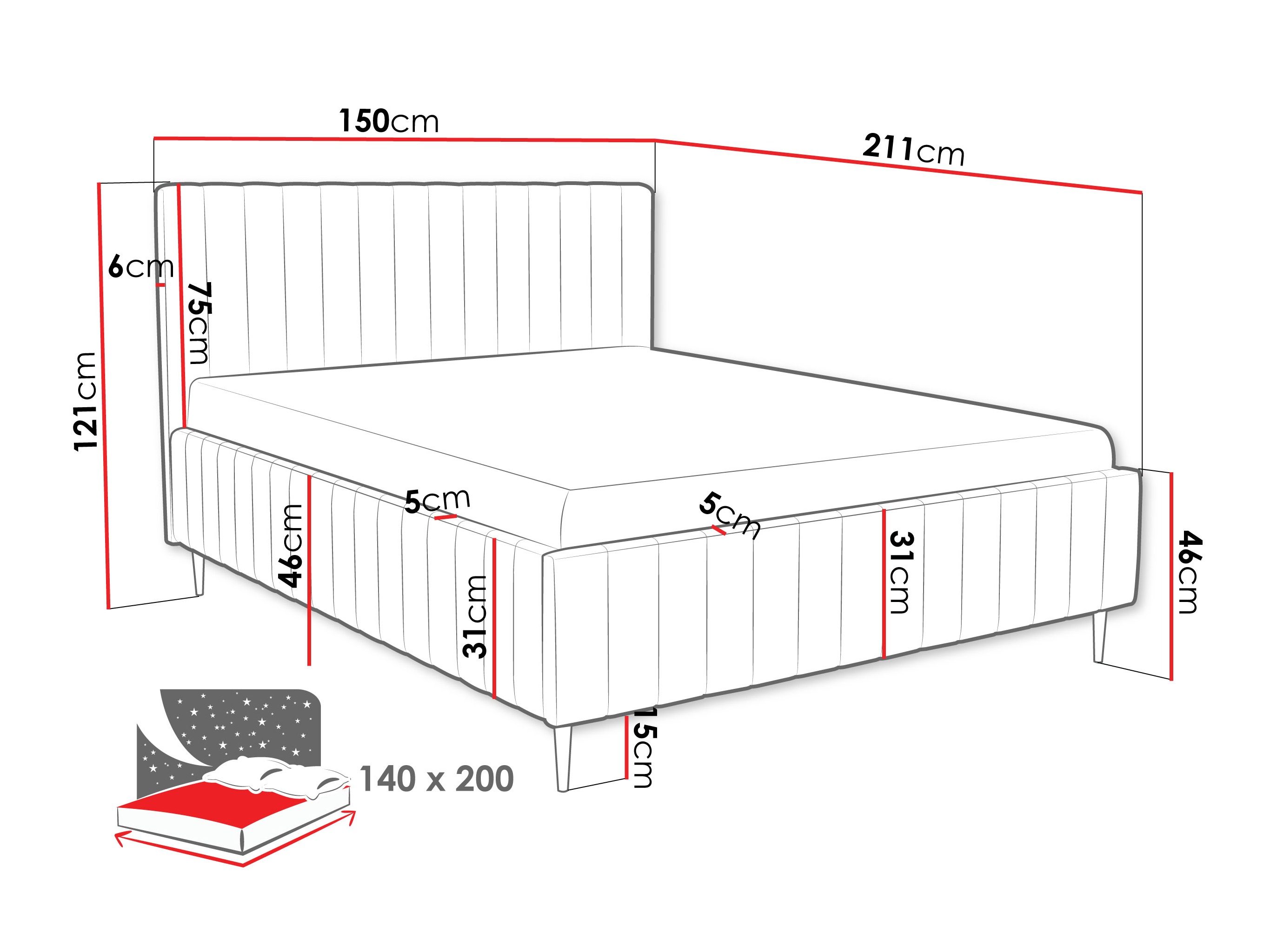 Bett Baltimore 203 (Fresh 1)