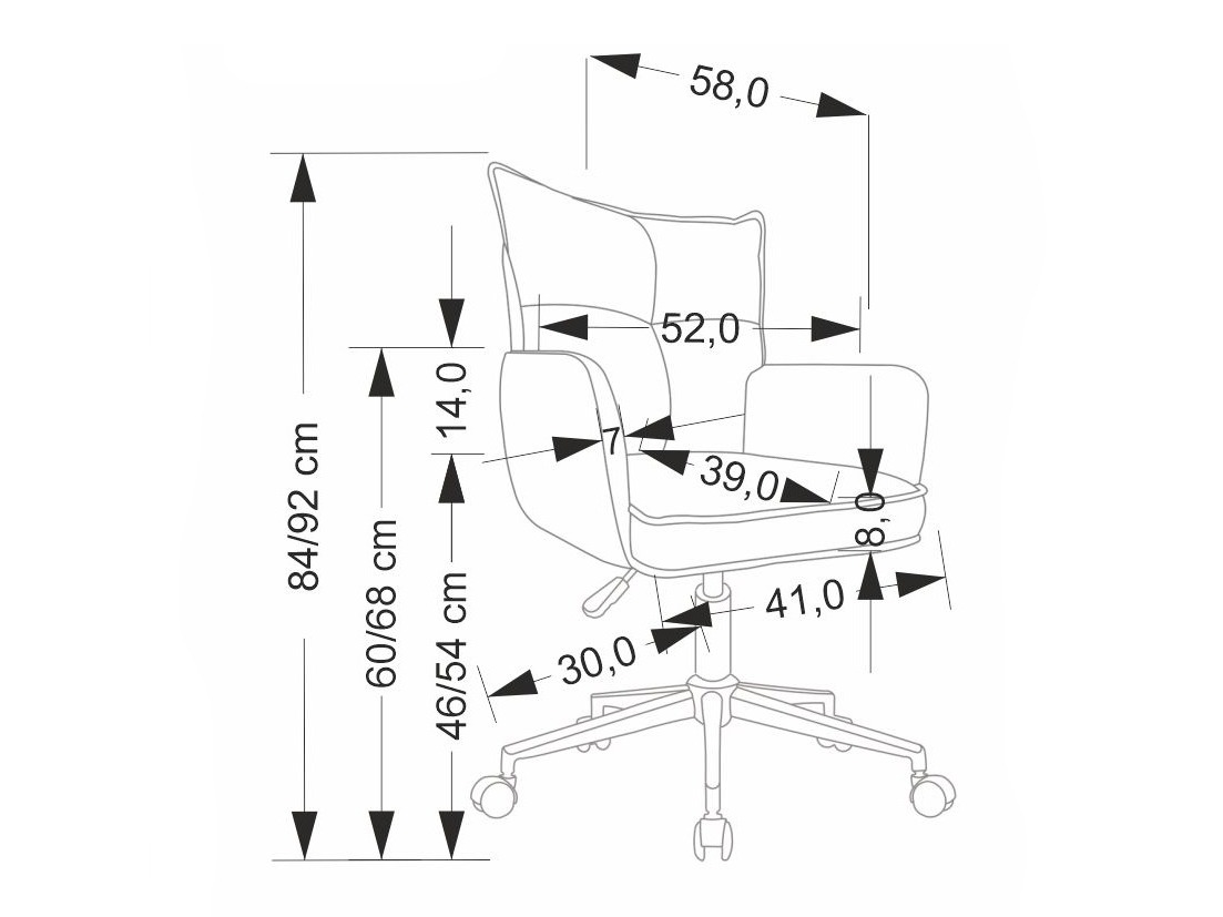 Bürostuhl Houston 2005 (Hellgrau + Weiß)