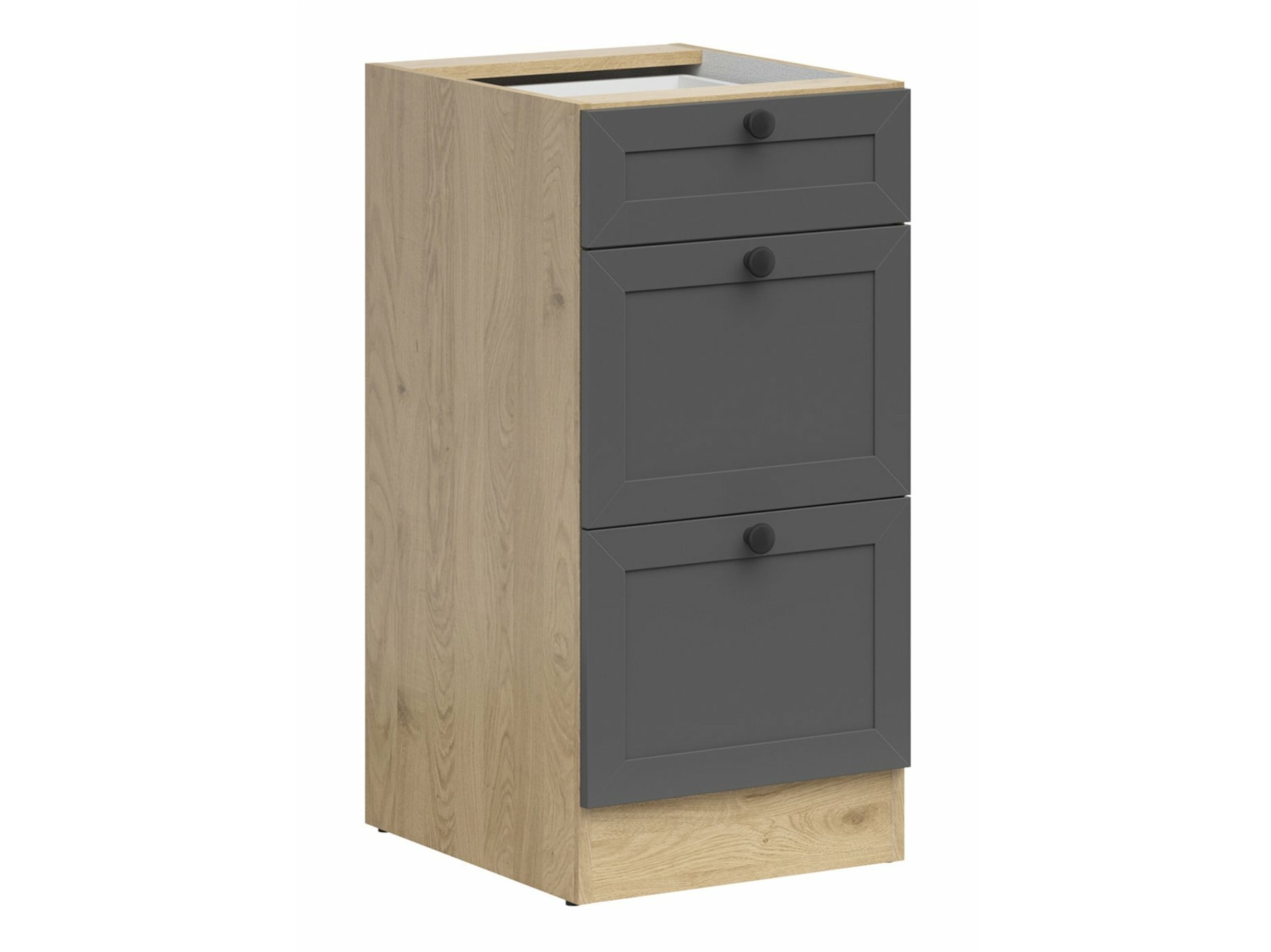 Modularer Schrank mit Schubladen Classic Grey Oak 107