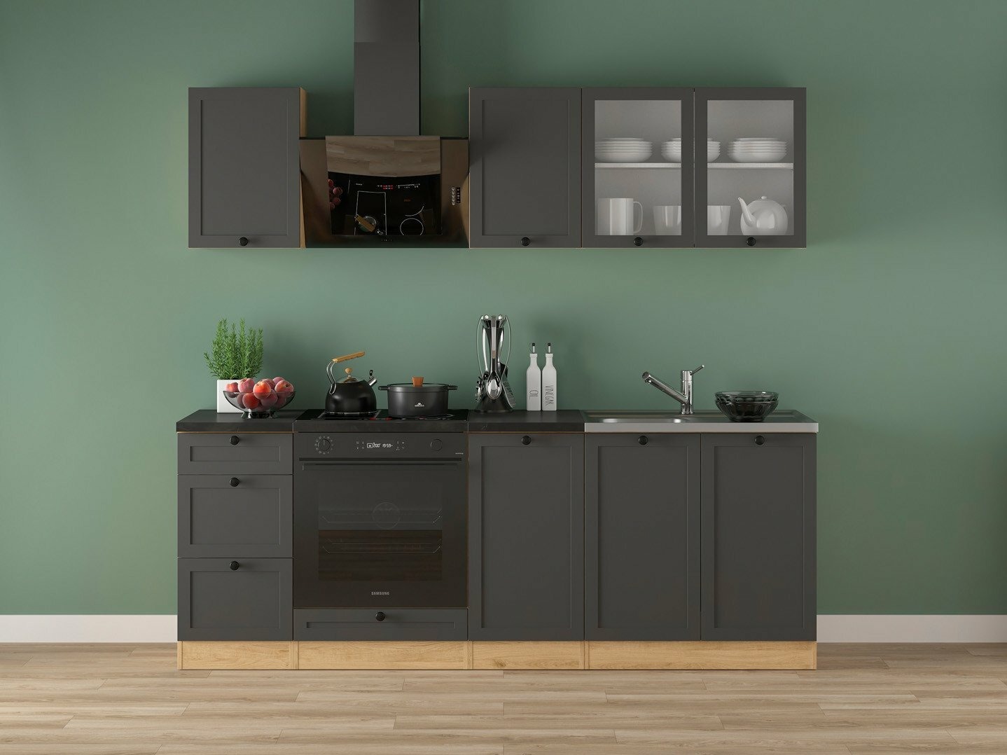 Modulares Küchenset Classic Grey Oak 117