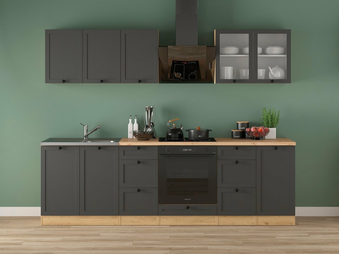 Modulares Küchenset Classic Grey Oak 118