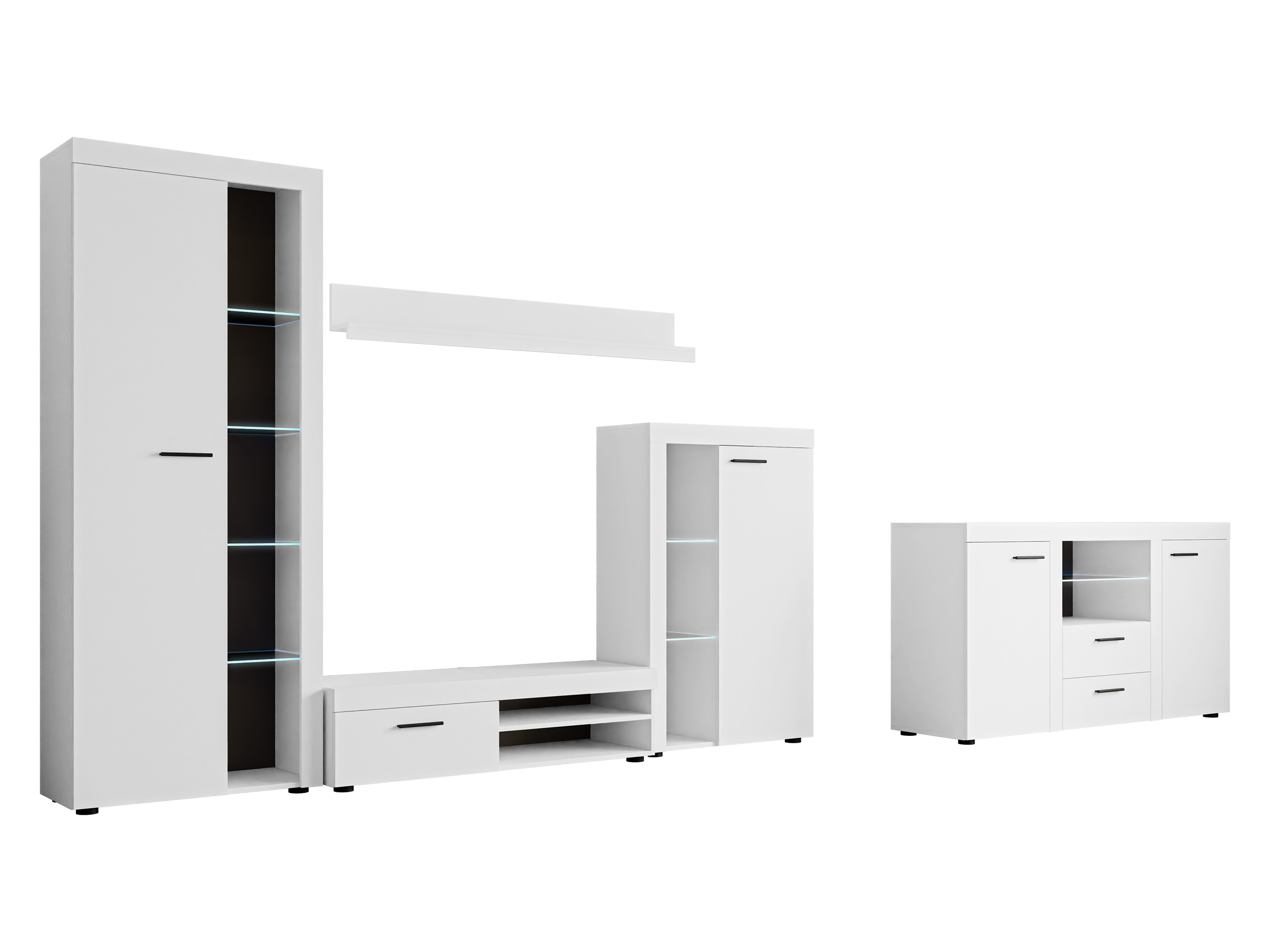Wohnzimmer-Sets Univio I (Weiß)