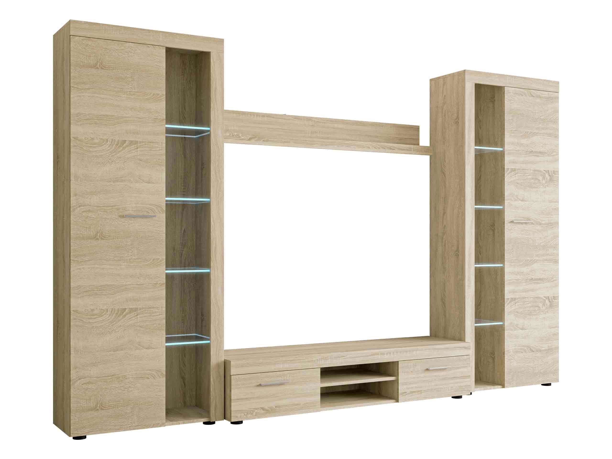 Wohnzimmer-Sets Univio II (Sonoma Eichenholzoptik)