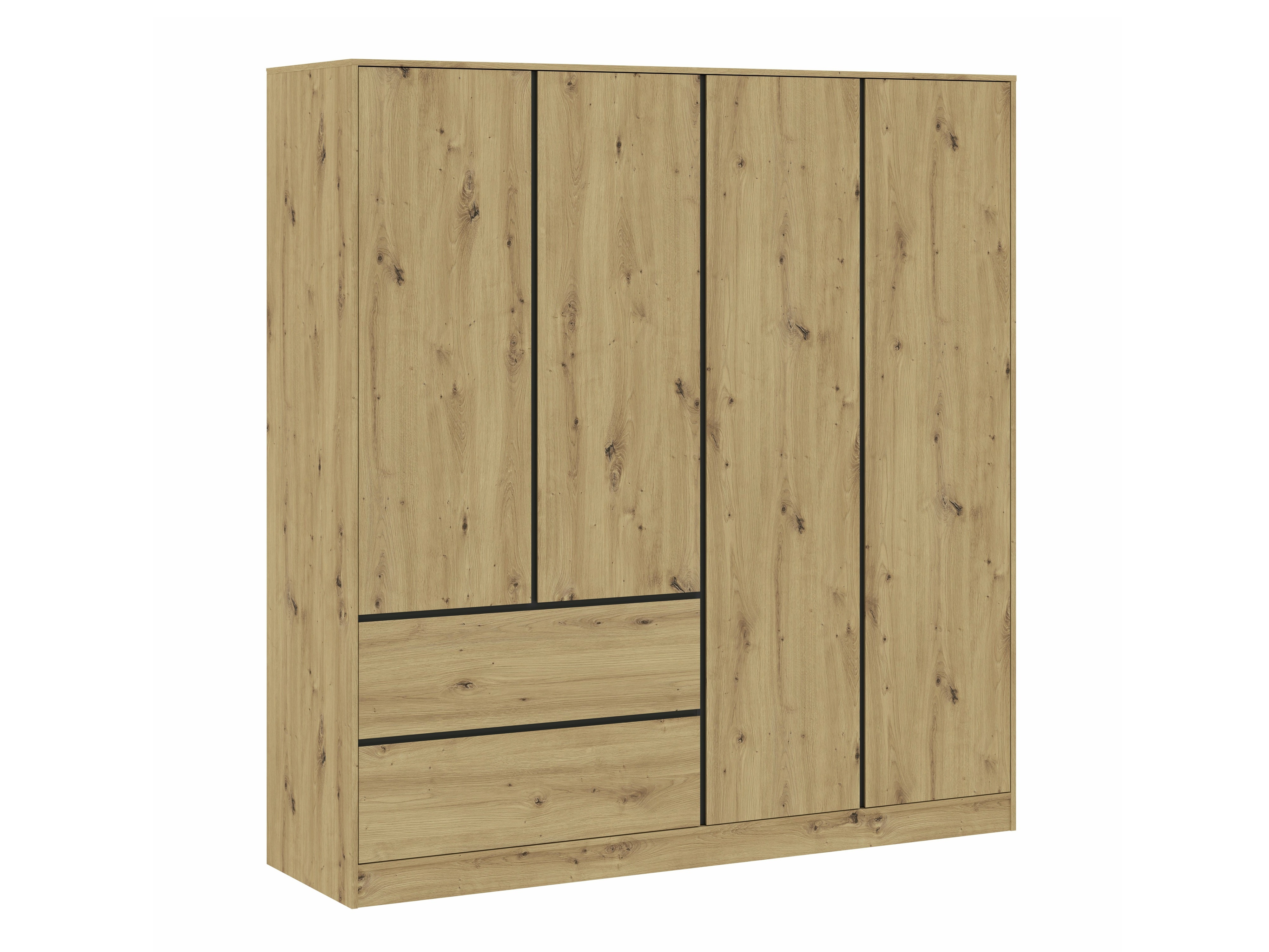 Kleiderschrank Mervese 104 (Artisan Eichenholzoptik)