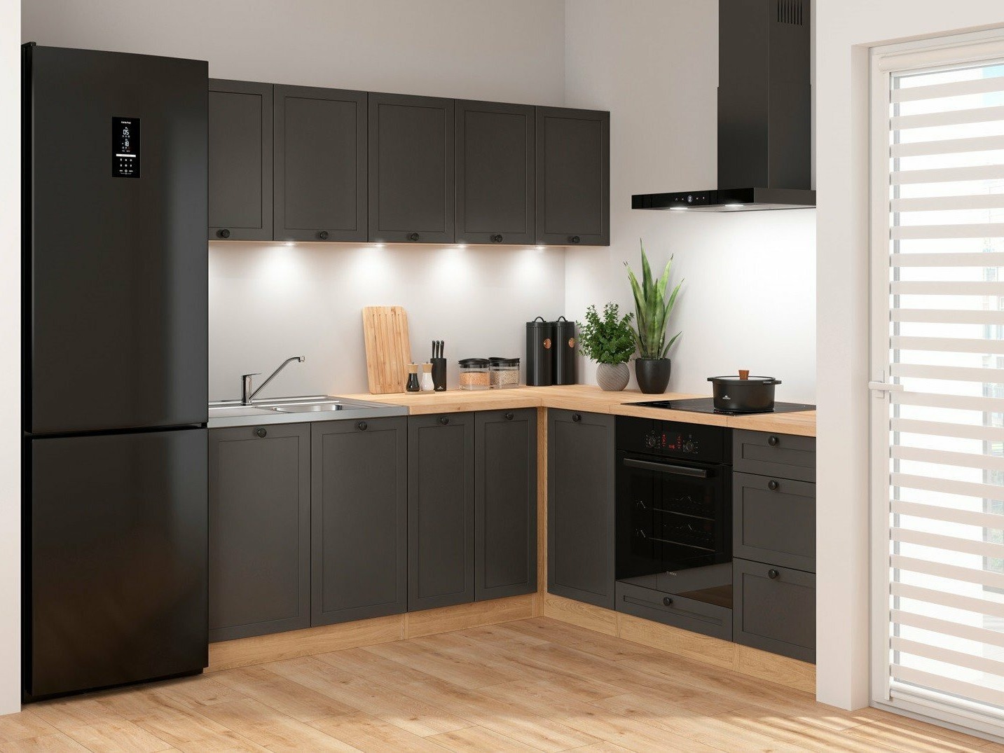 Modulares Küchenset Classic Grey Oak 120