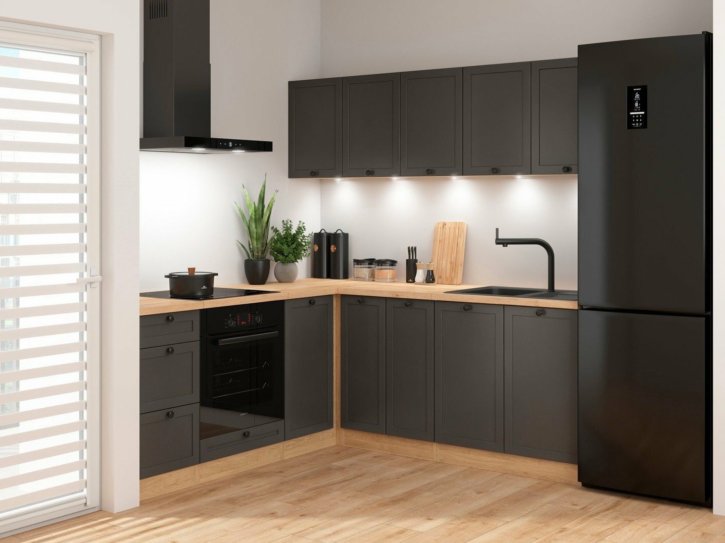 Modulares Küchenset Classic Grey Oak 120