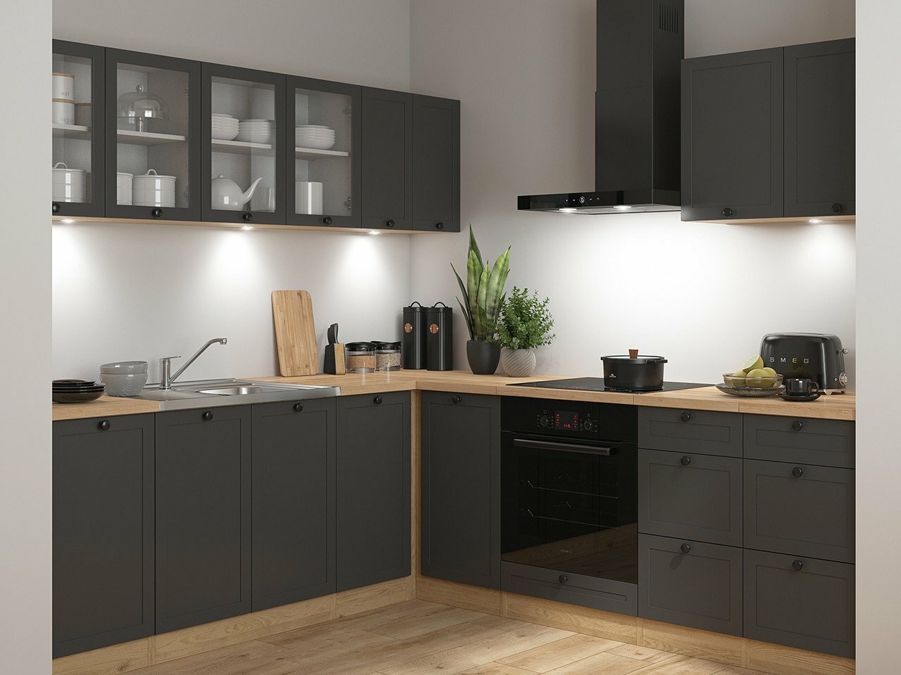 Modulares Küchenset Classic Grey Oak 121