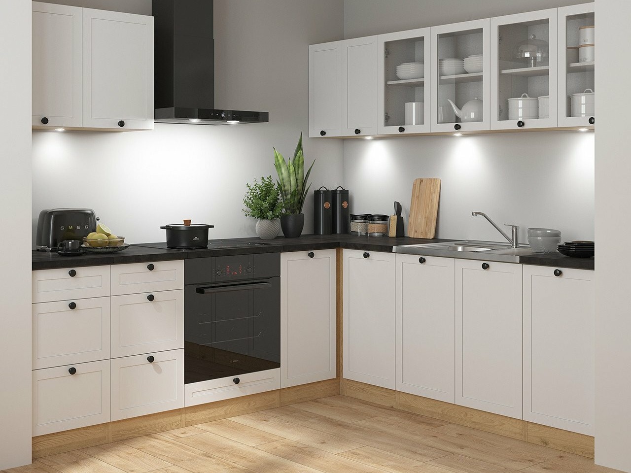 Modulares Küchenset Classic White Oak 125