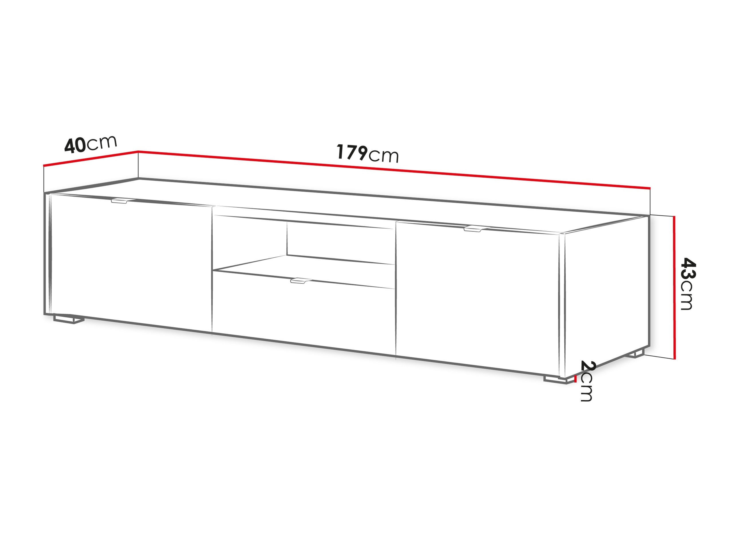 TV-Möbel Comfivo Ordo