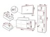 Badezimmer-Set Ophruvi 101 (Hellbraun)