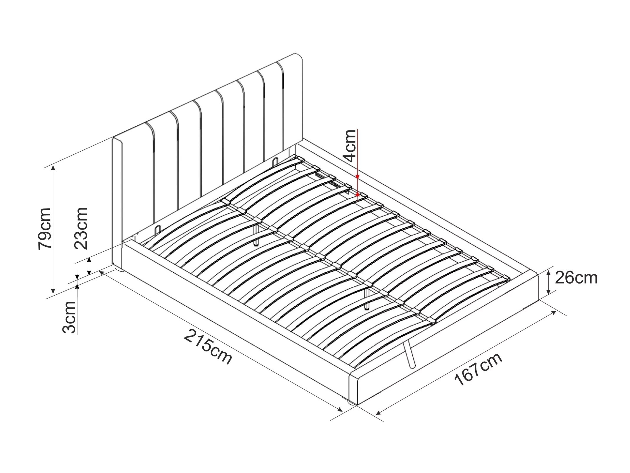 Bett Detroit 412 (Bluvel 28)