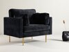 Sessel Dallas 100 (Schwarz + Braun)