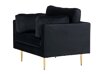Sessel Dallas 100 (Schwarz + Braun)
