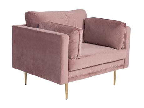 Sessel Dallas 100 (Staubig rosa + Braun)