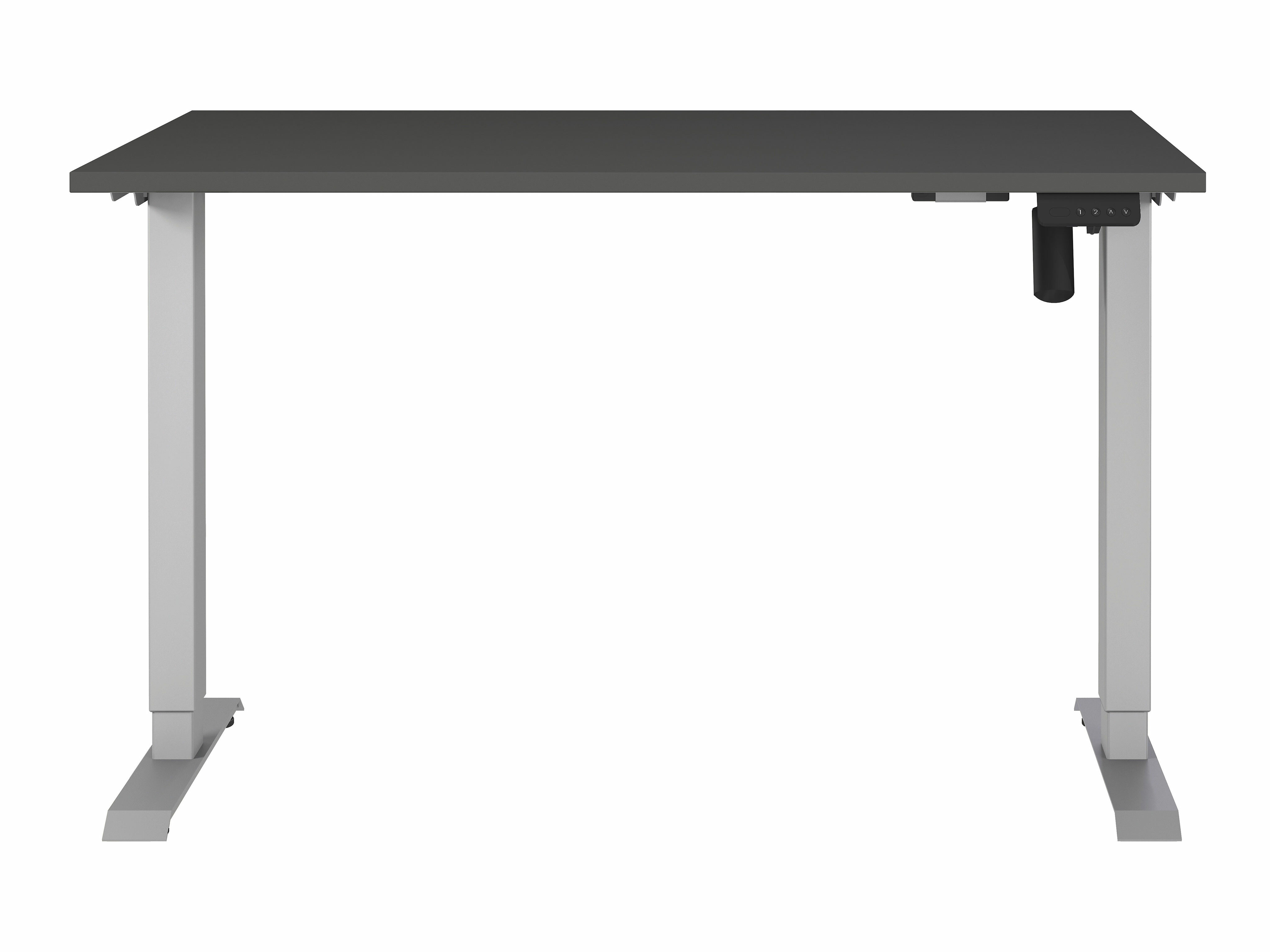 Höhenverstellbarer Schreibtisch Lartesi 115 (Graphit + Silber)