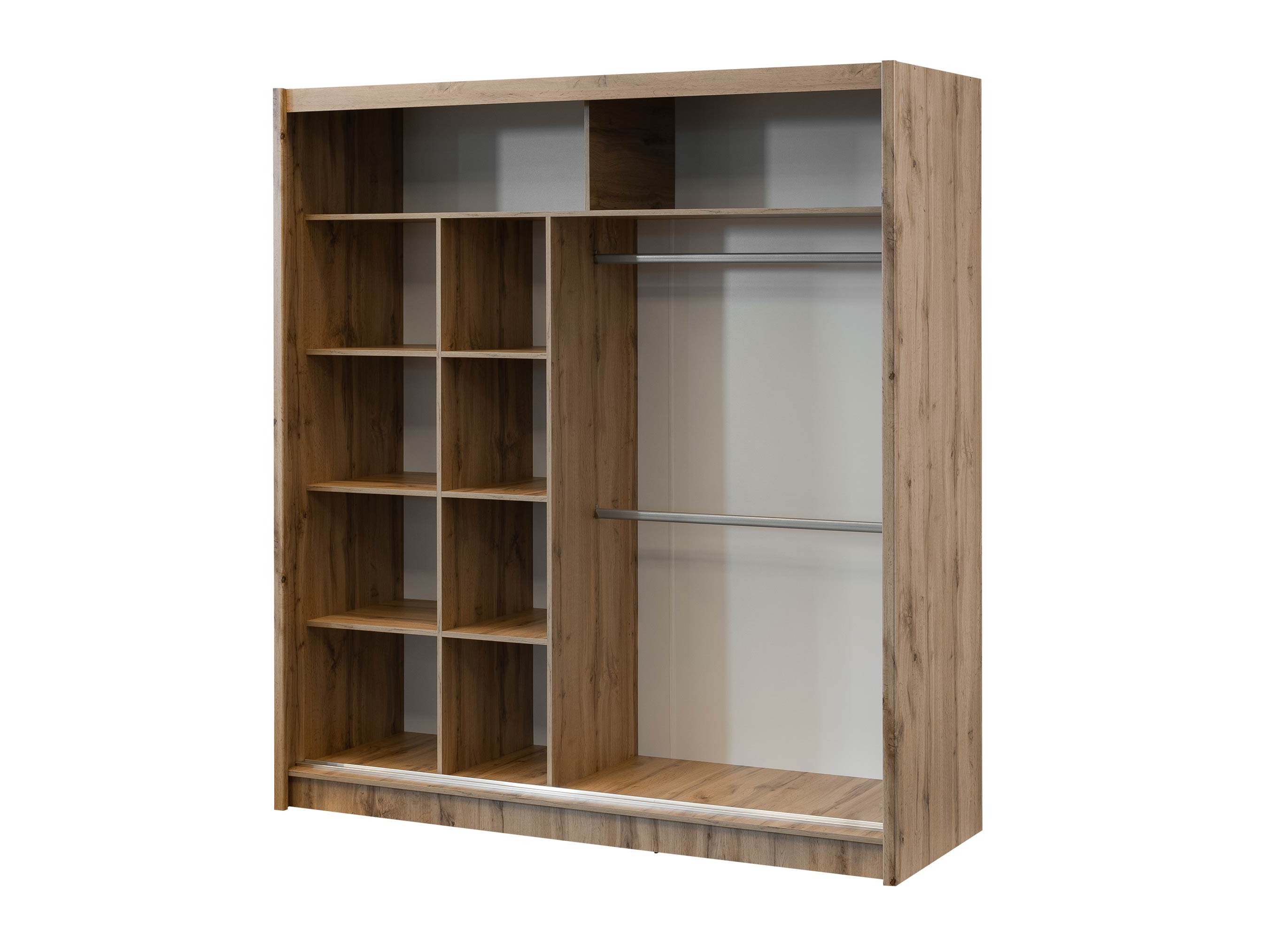 Kleiderschrank Gemes (Wotan Eiche + Weiß)