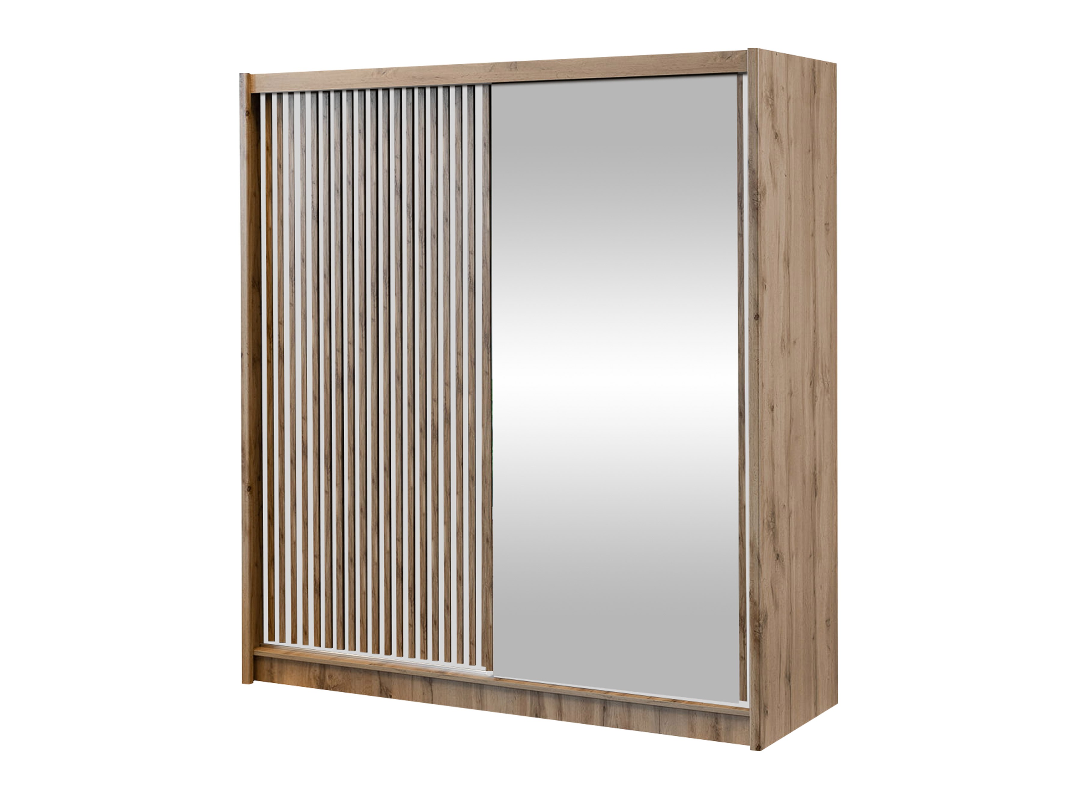 Kleiderschrank Honolulu 274 (Wotan Eiche + Weiß)