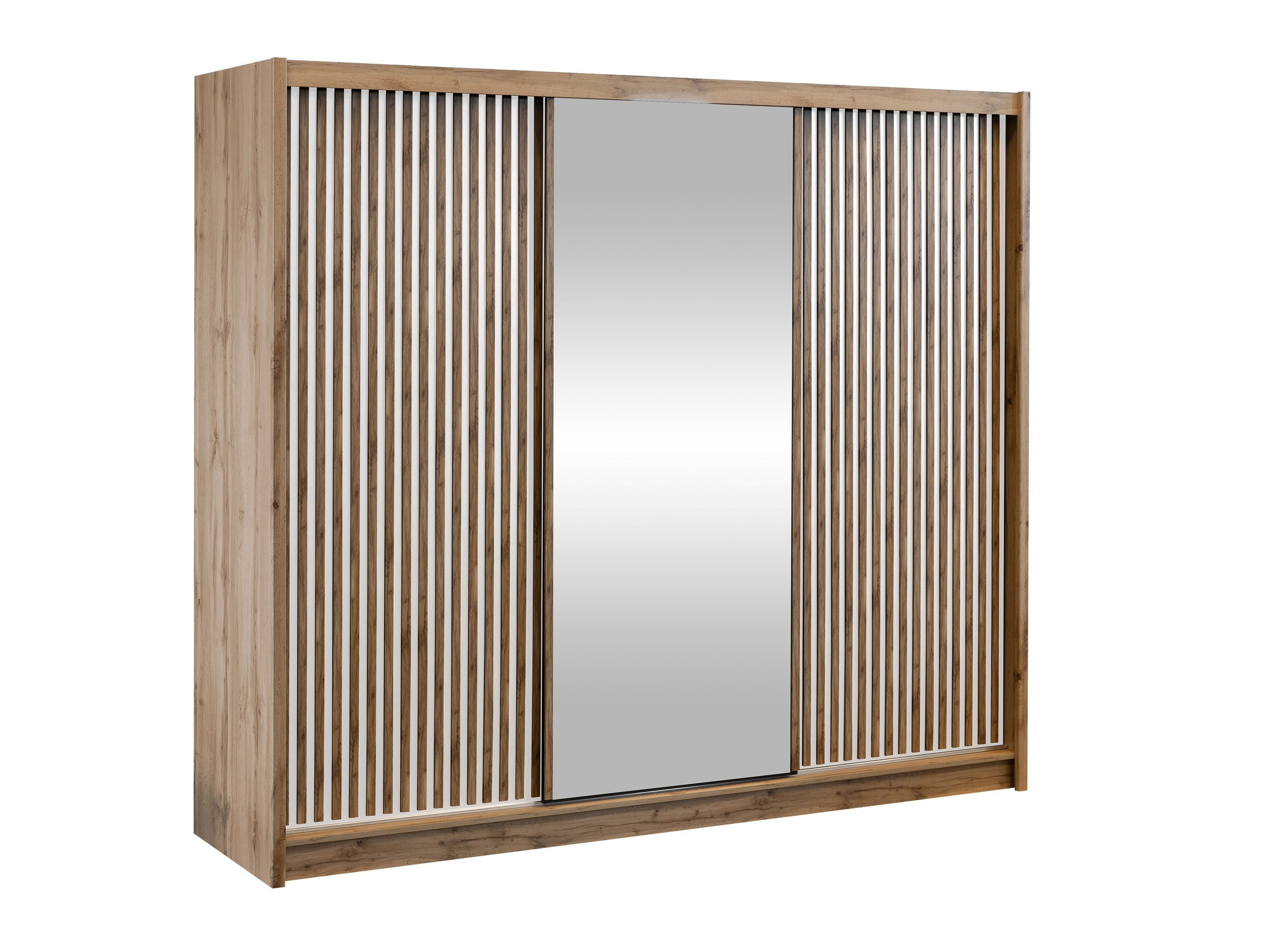 Kleiderschrank Honolulu 275 (Wotan Eiche + Weiß)