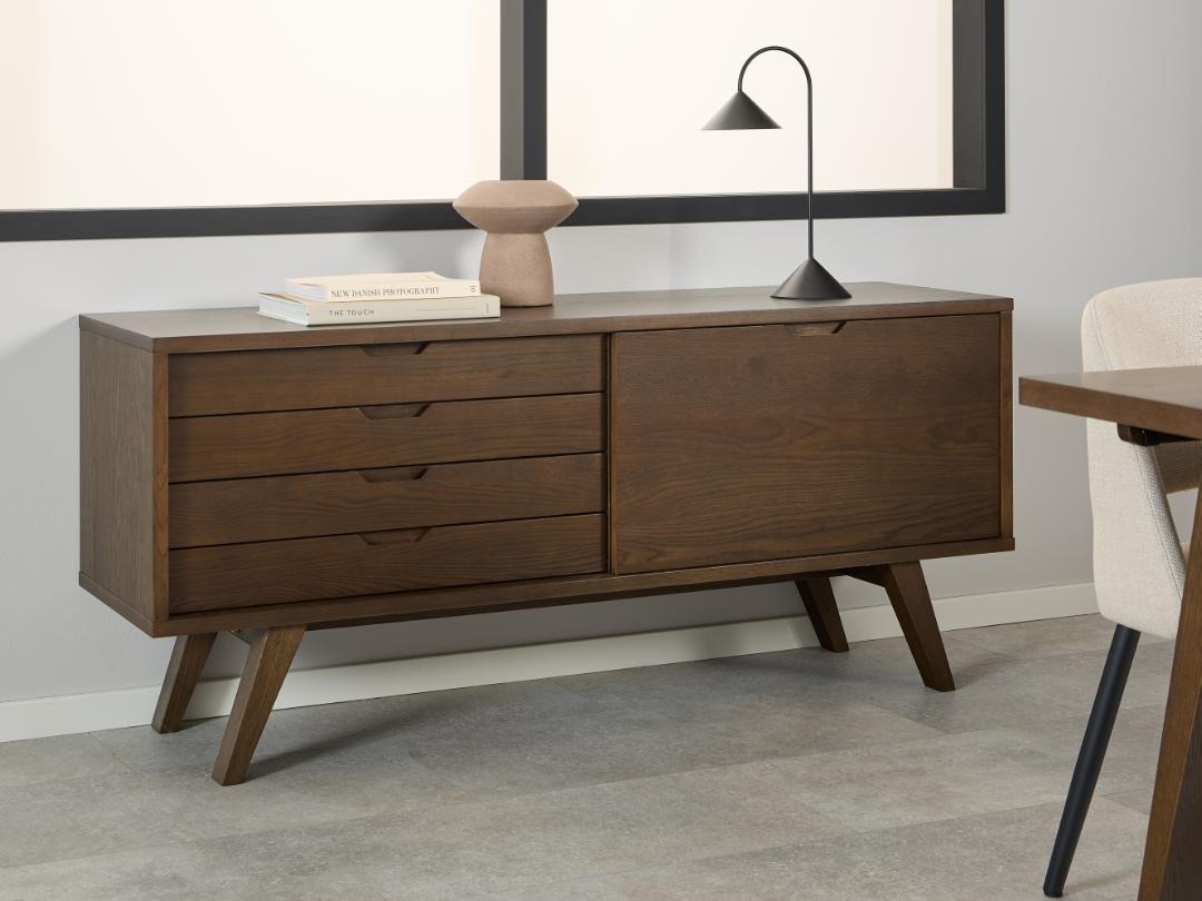 Kommoden Norsica Albene 107 (Walnussholzoptik)