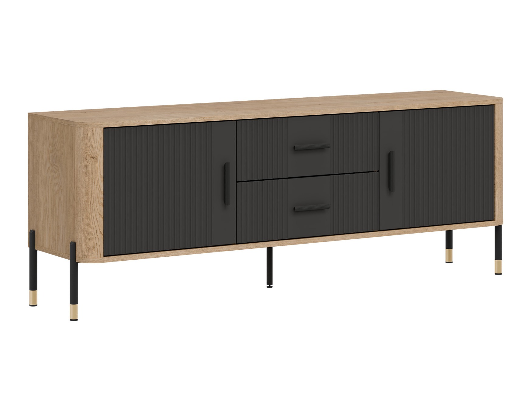 TV-Möbel Flosora 103 (Anthrazit)