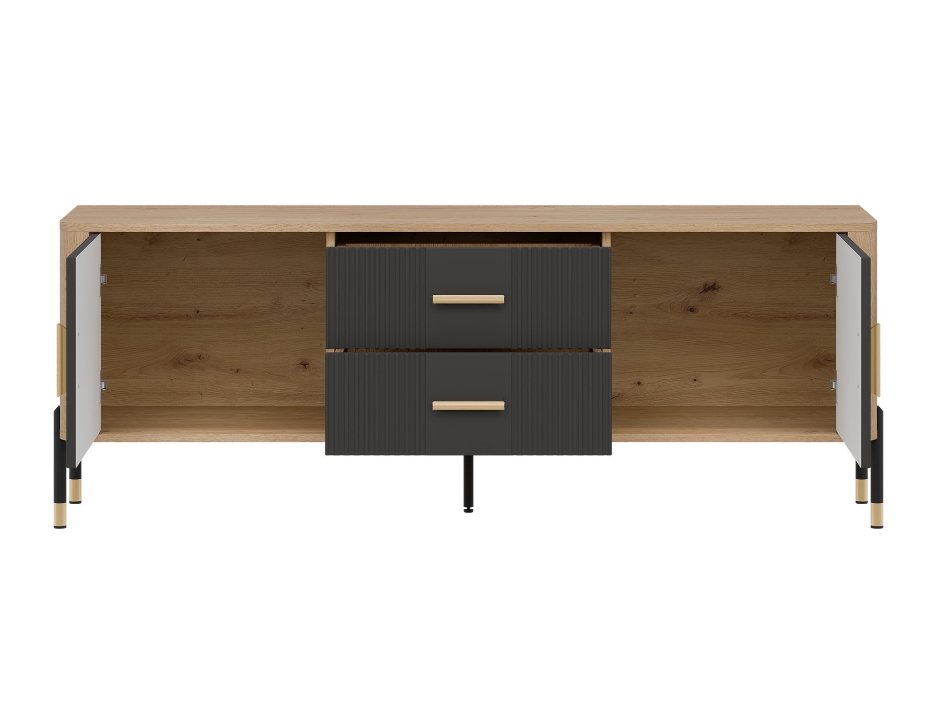 TV-Möbel Flosora 103 (Anthrazit)