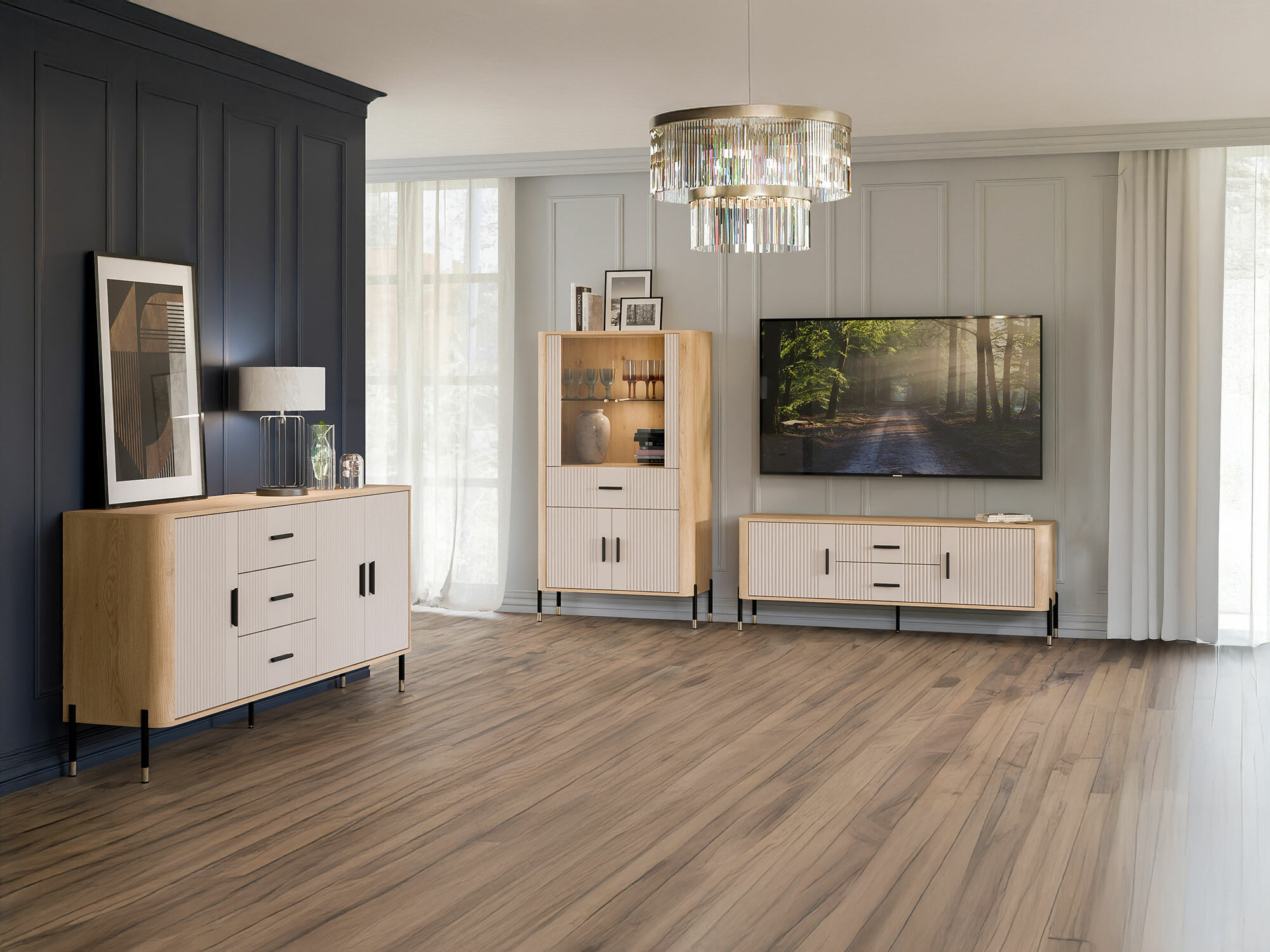 TV-Möbel Flosora 103 (Kaschmir)