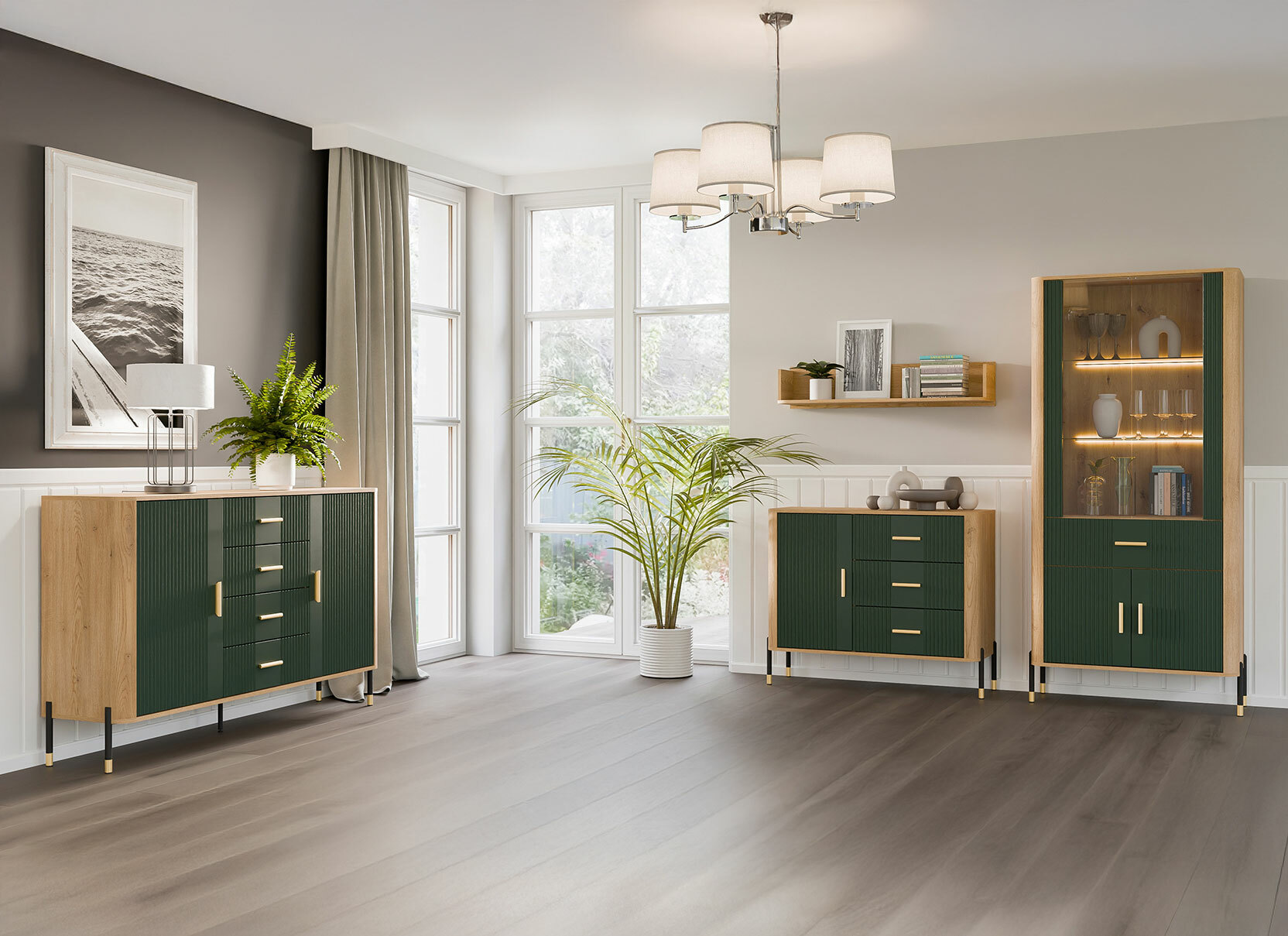 Kommoden Flosora 107 (Grün)