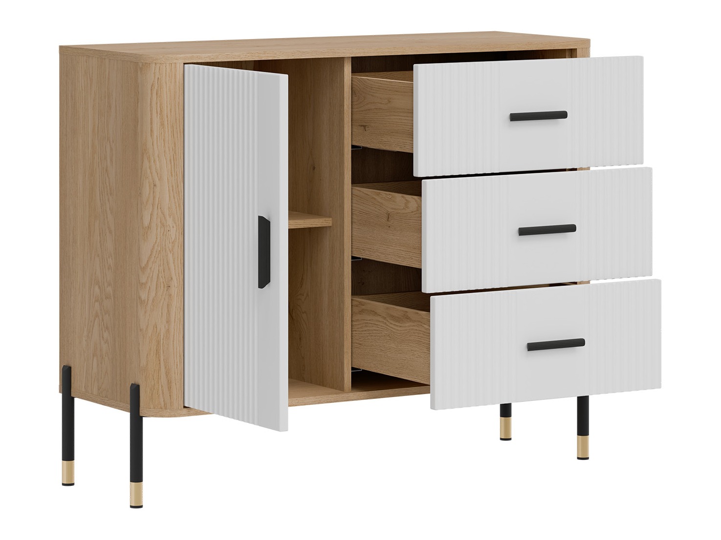 Kommoden Flosora 107 (Weiß)